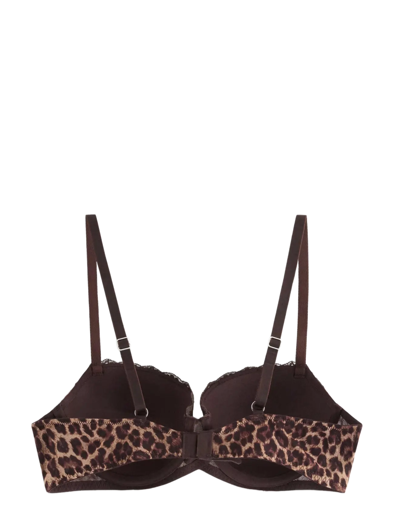 Lindex - Push-up balconette bra - dark dusty brown - 2