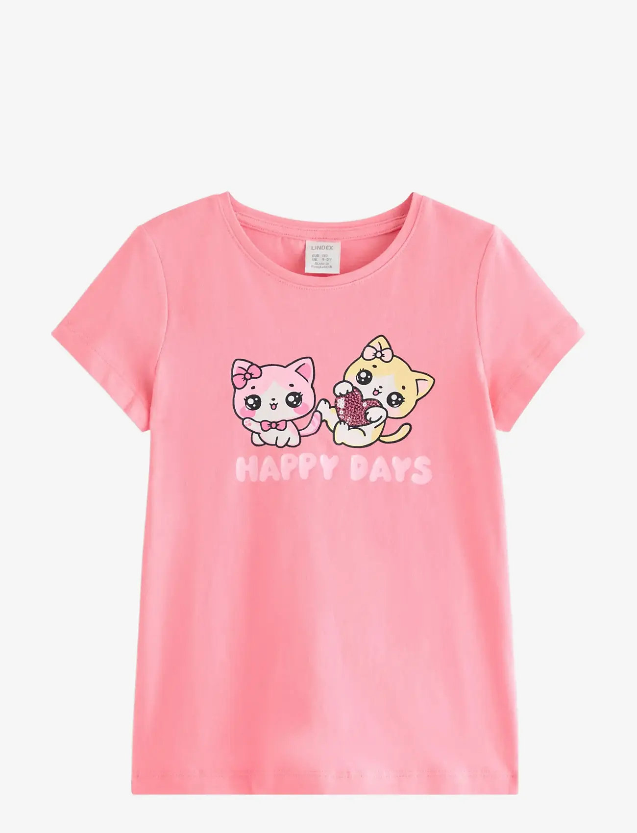 Lindex - Short-sleeved top - short-sleeved t-shirts - pink - 1