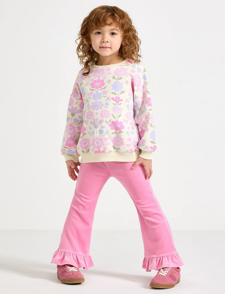 Lindex - Leggings in velour - leggings - pink - 0