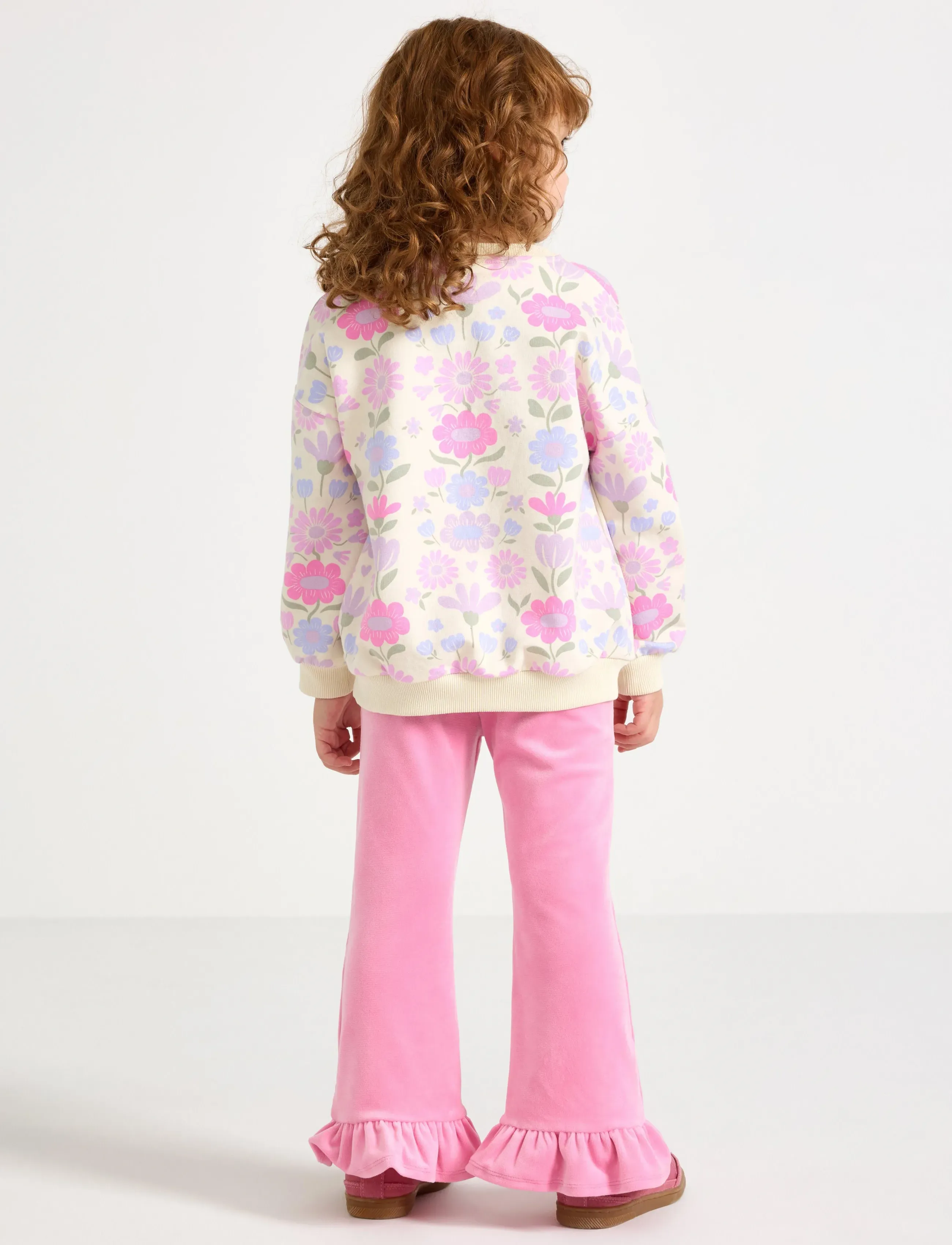 Lindex - Leggings in velour - leggings - pink - 3