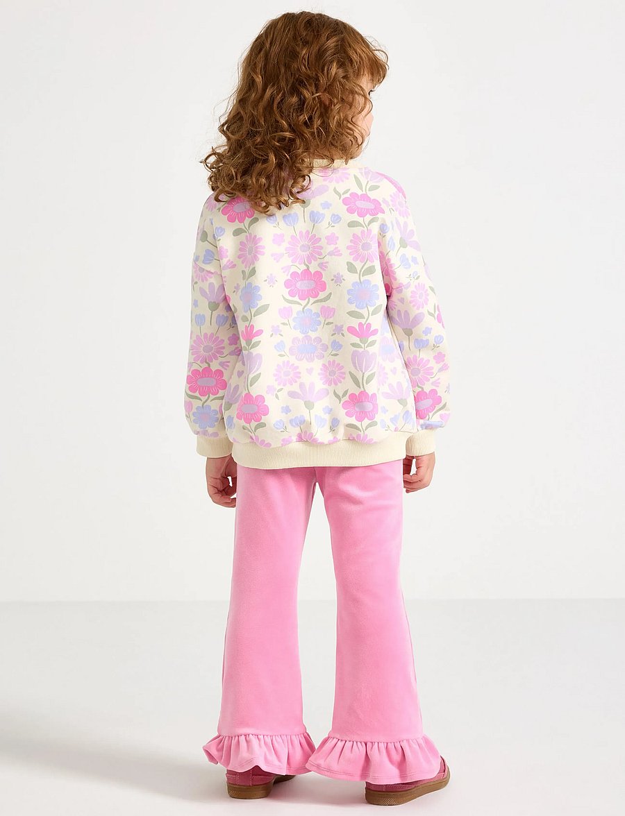 Lindex - Leggings in velour - leggings - pink - 3