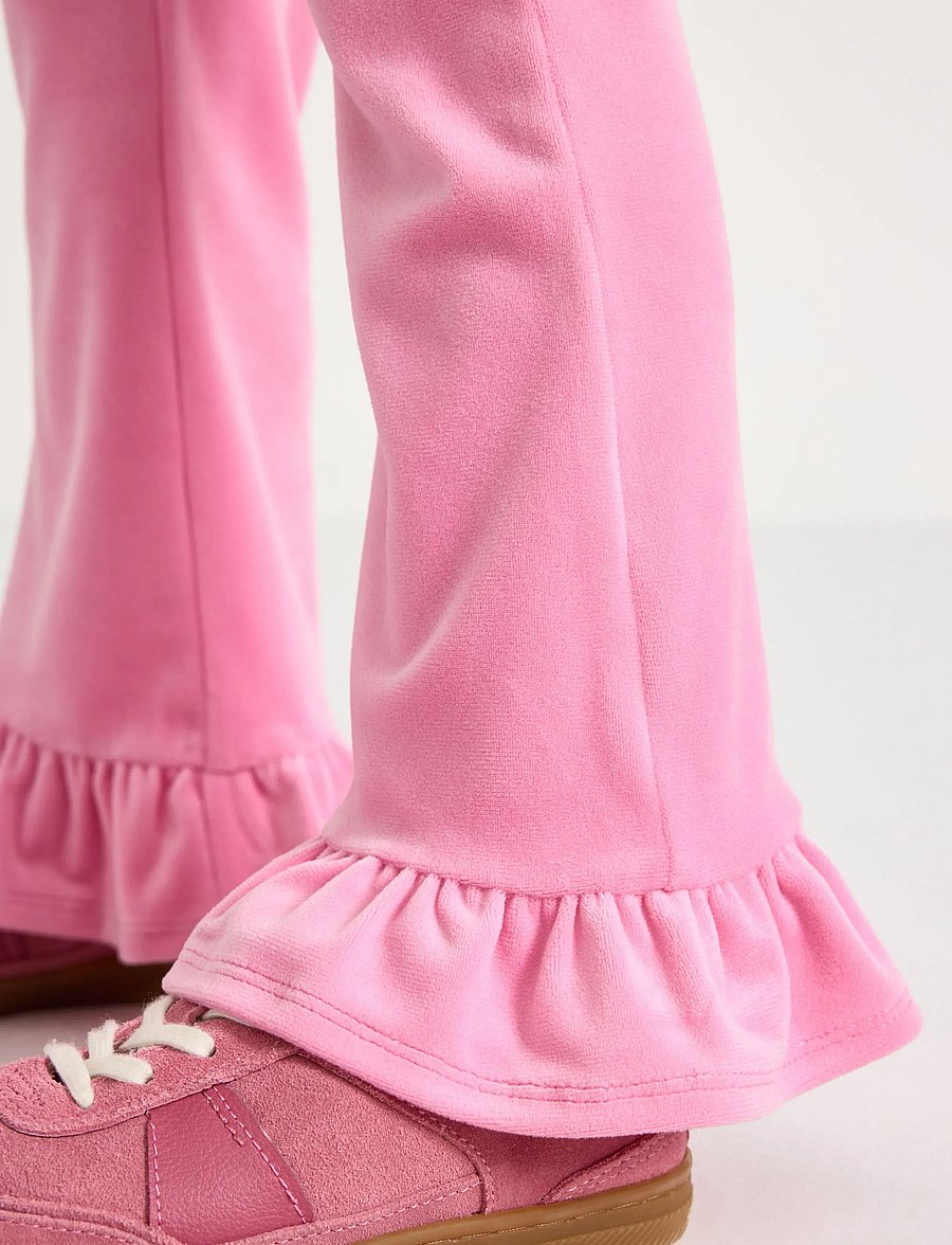 Lindex - Leggings in velour - leggings - pink - 4