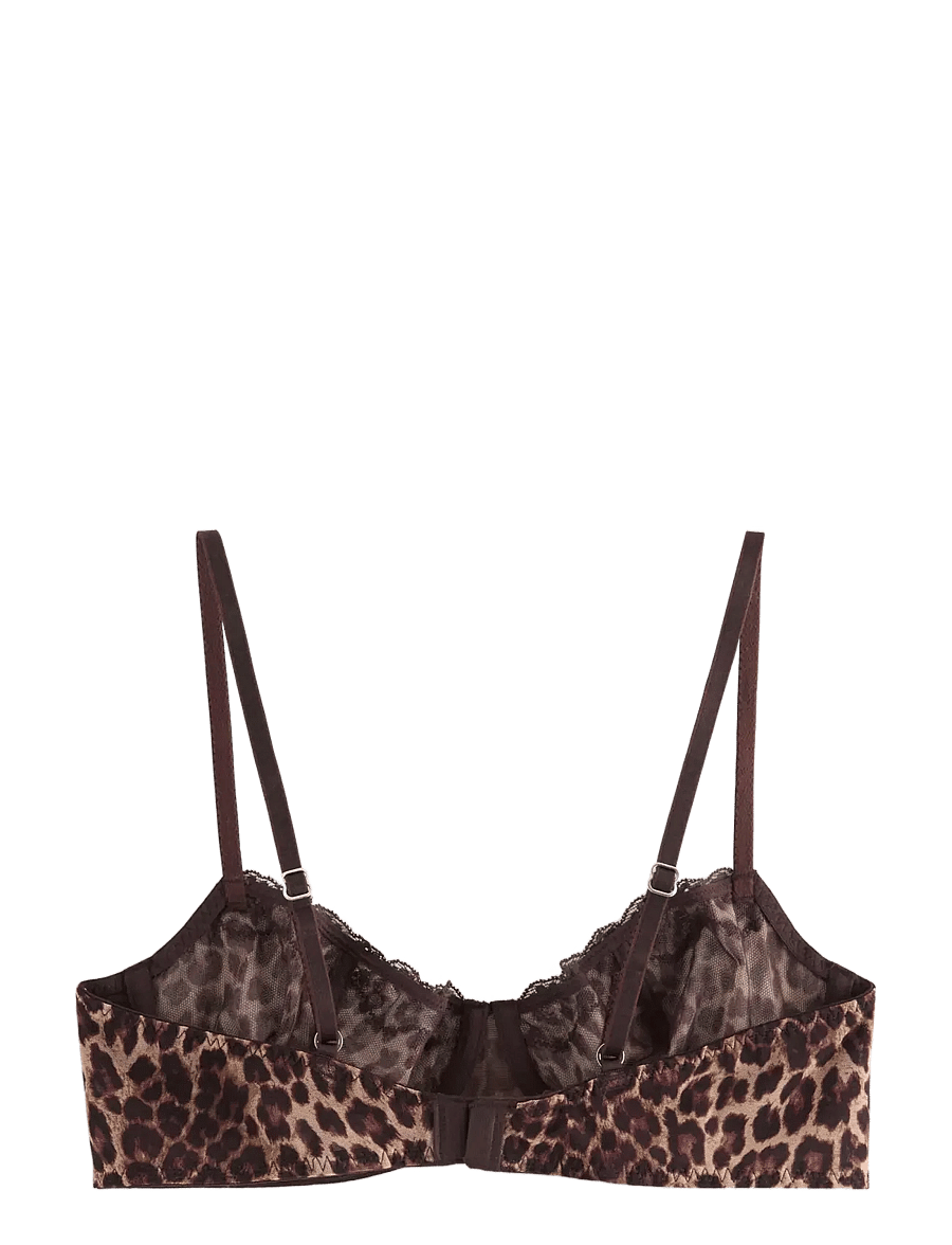 Lindex - Senna unpadded bra - dark dusty brown - 2