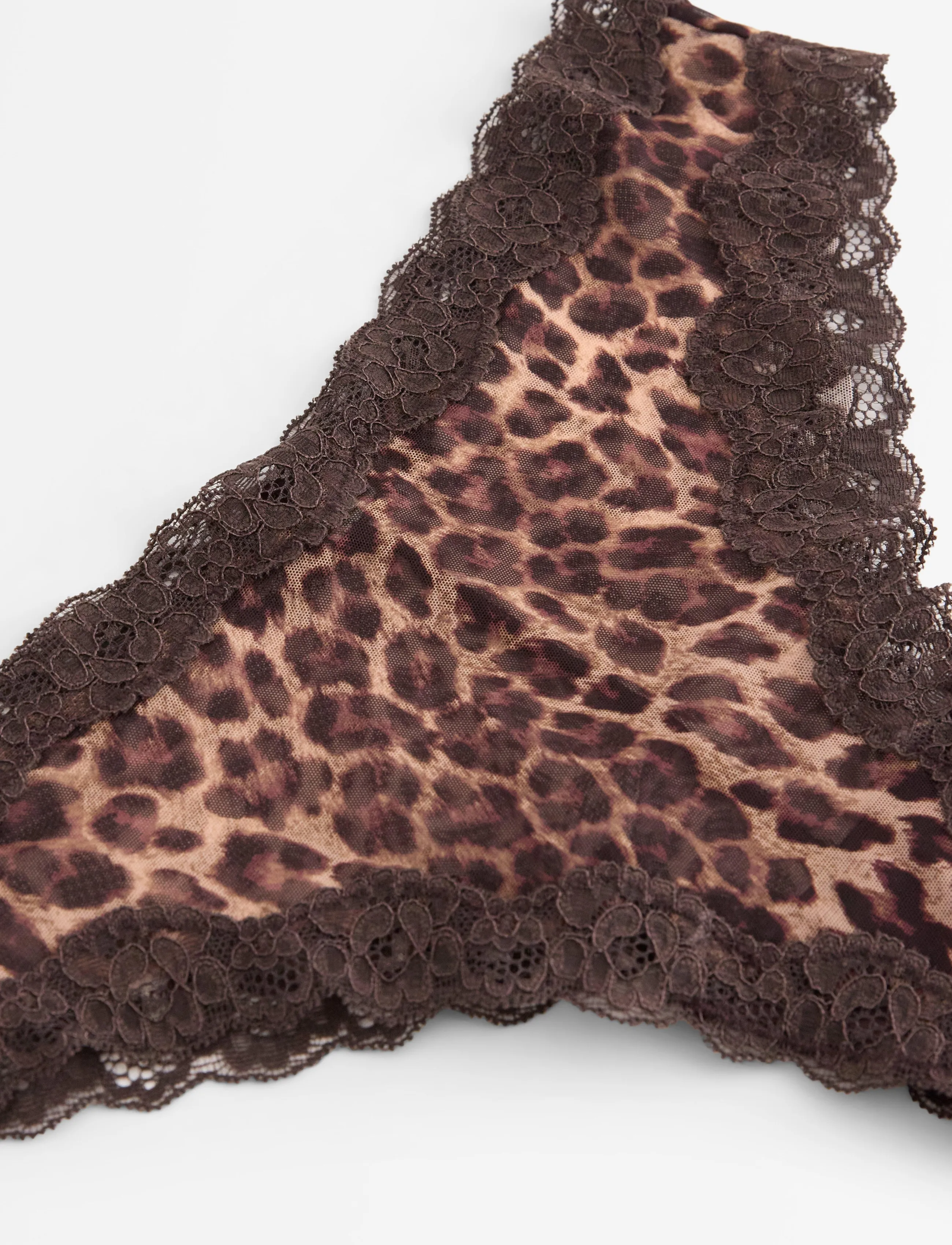 Lindex - Brazilian briefs with regular waist - dark dusty brown - 5