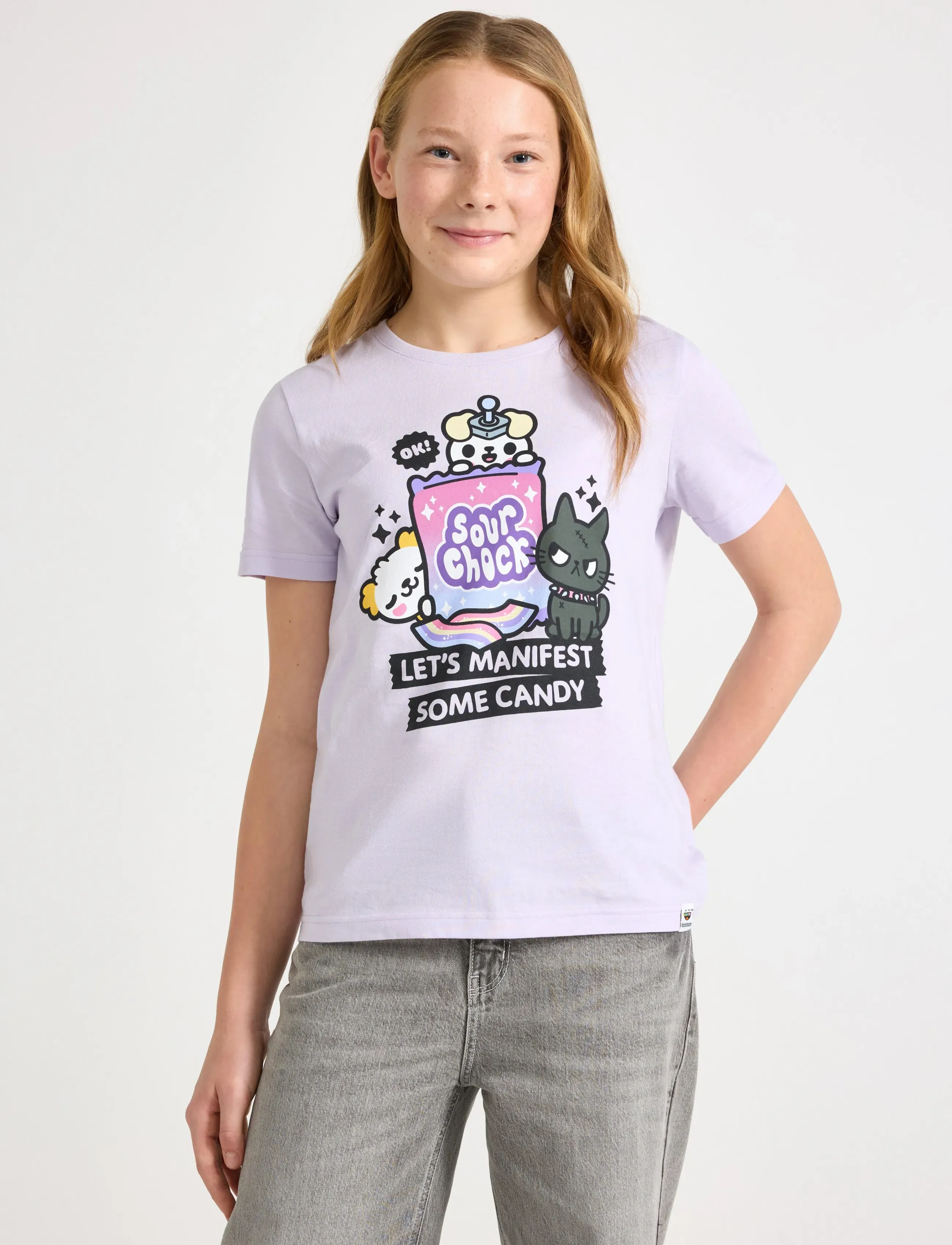 Lindex Toca Boca T-Shirt, 128, Purple, T-Shirts > Kortærmede, Børn