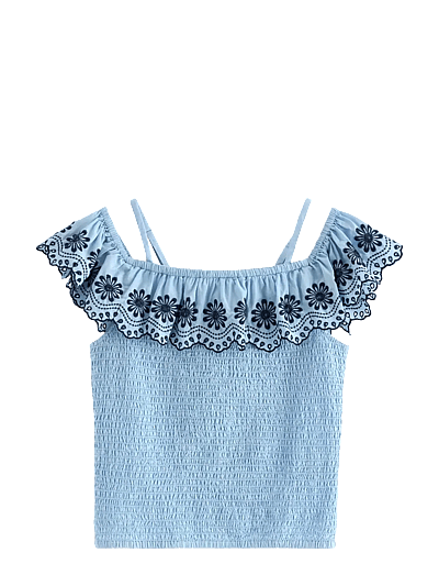 Lindex Top with off shoulder design - Clothing - LIGHT BLUE / blue