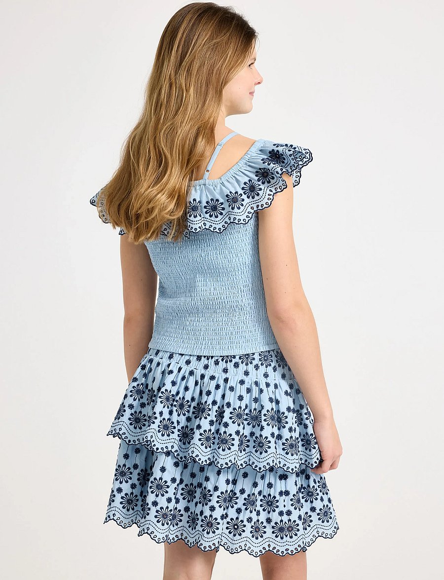 Lindex - Top with off shoulder design - blusen & tuniken - light blue - 3