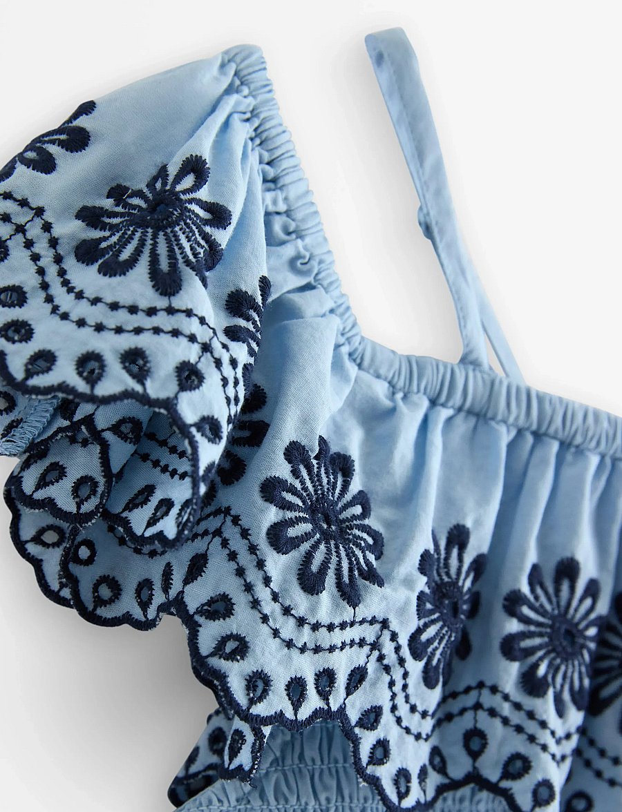 Lindex - Top with off shoulder design - blusen & tuniken - light blue - 5