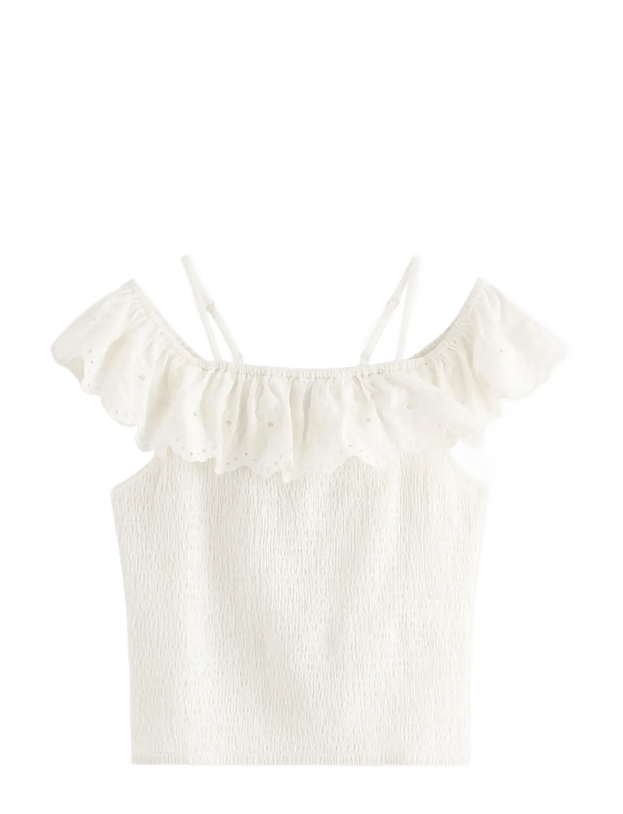 Lindex - Top with off shoulder design - bluser & tunikaer - off white - 1