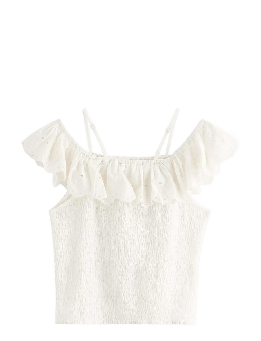 Lindex - Top with off shoulder design - bluser & tunikaer - off white - 2