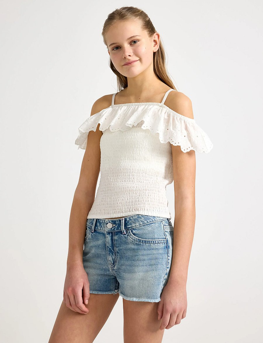 Lindex - Top with off shoulder design - bluser & tunikaer - off white - 0