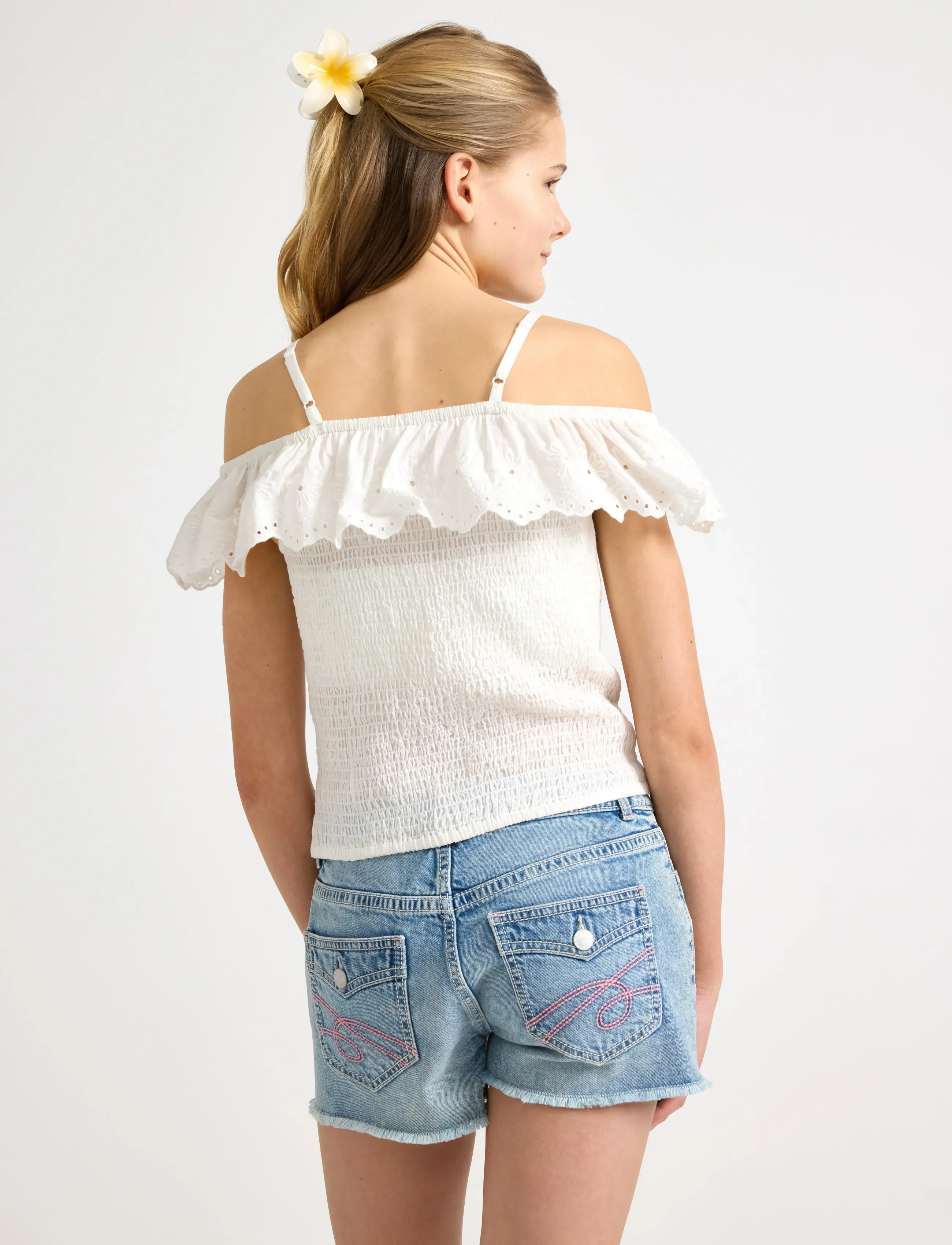Lindex - Top with off shoulder design - blouses & tunics - off white - 3