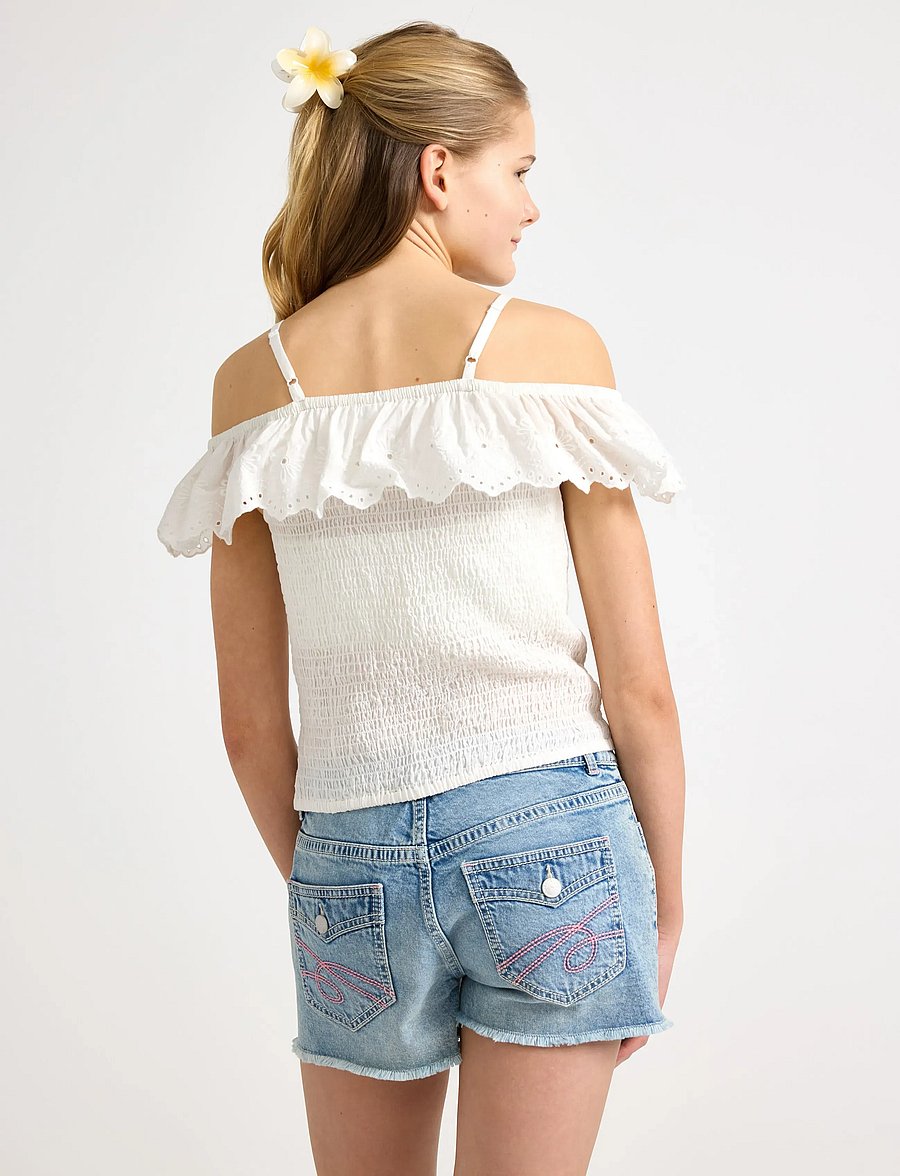 Lindex - Top with off shoulder design - bluser & tunikaer - off white - 3