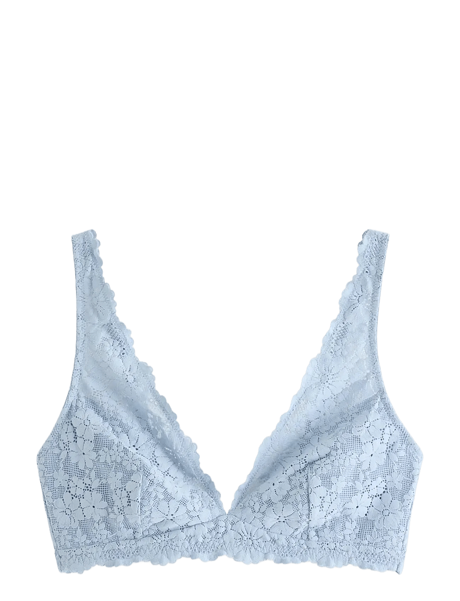 Lindex - Bralette in lace - bralette - light dusty blue - 1