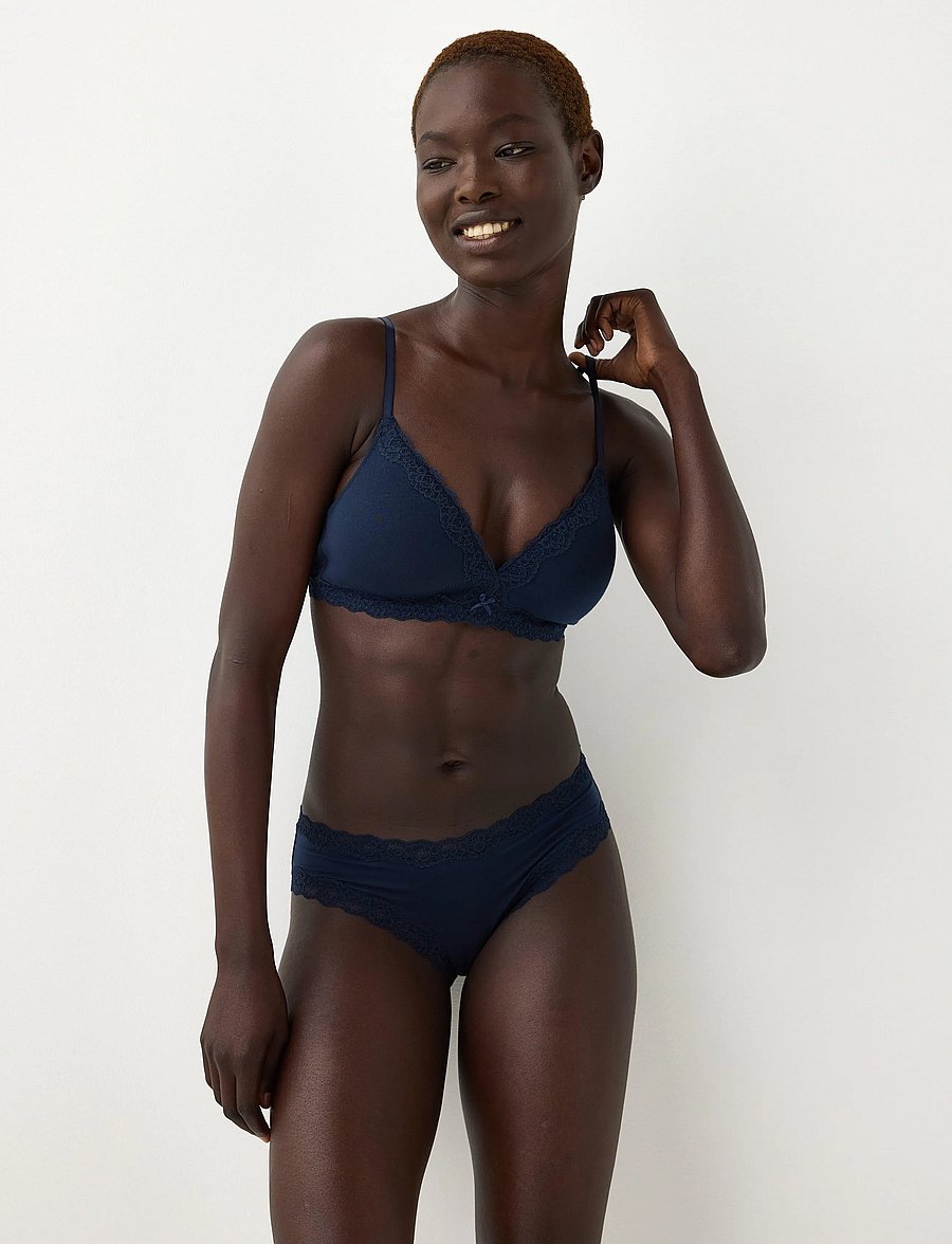 Lindex - Wirefree soft bra - navy - 0