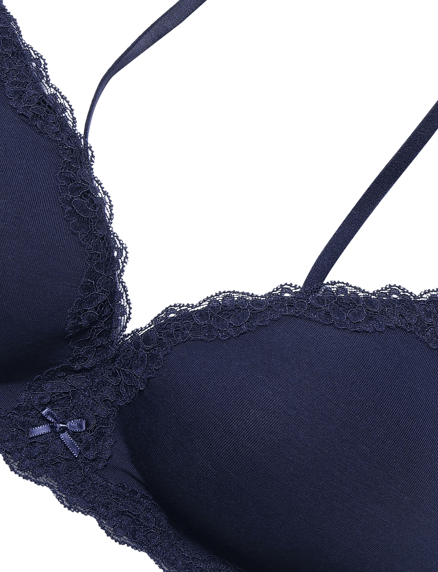 Lindex - Wirefree soft bra - navy - 5