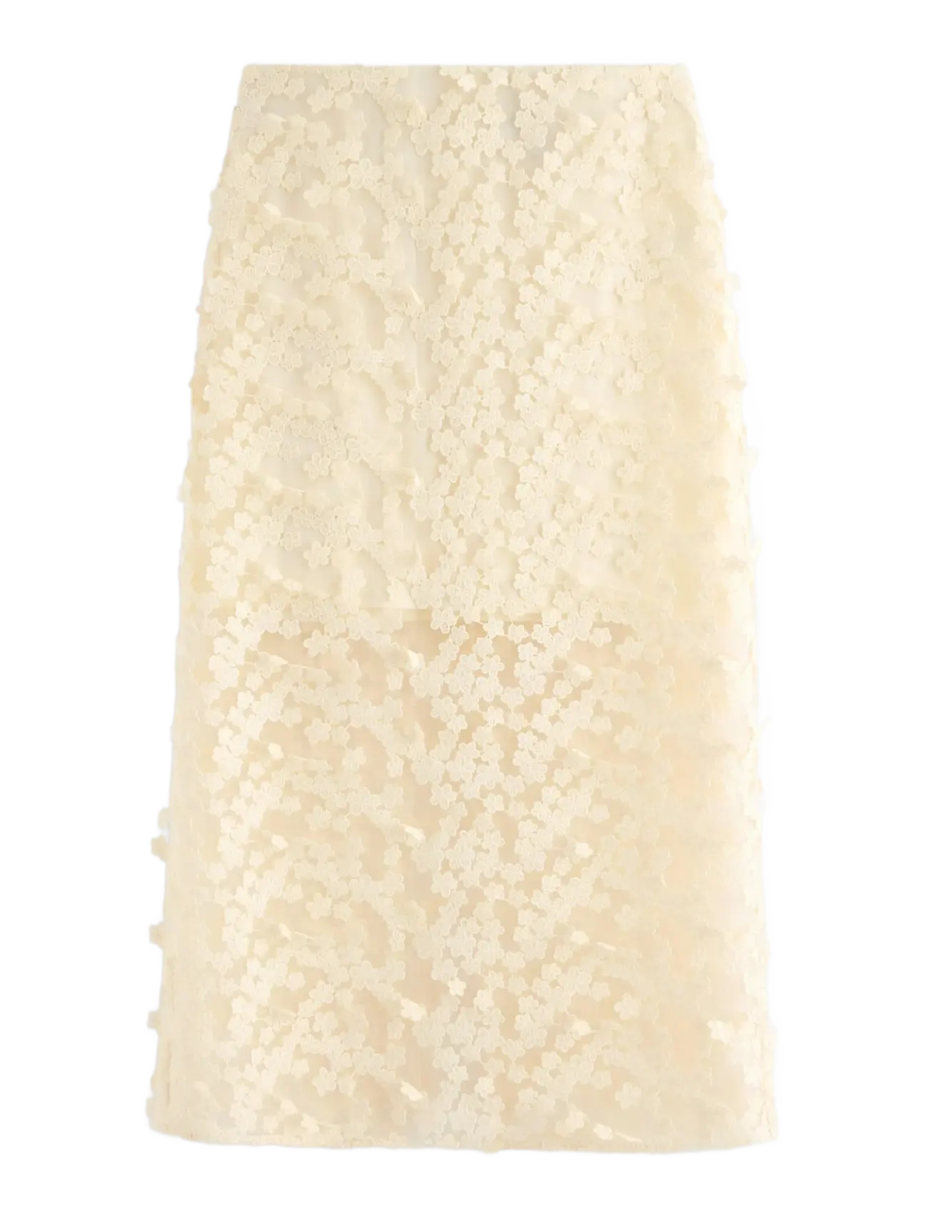 Lindex Skirt Cornelia - Transitional Layering - OFF WHITE / cream