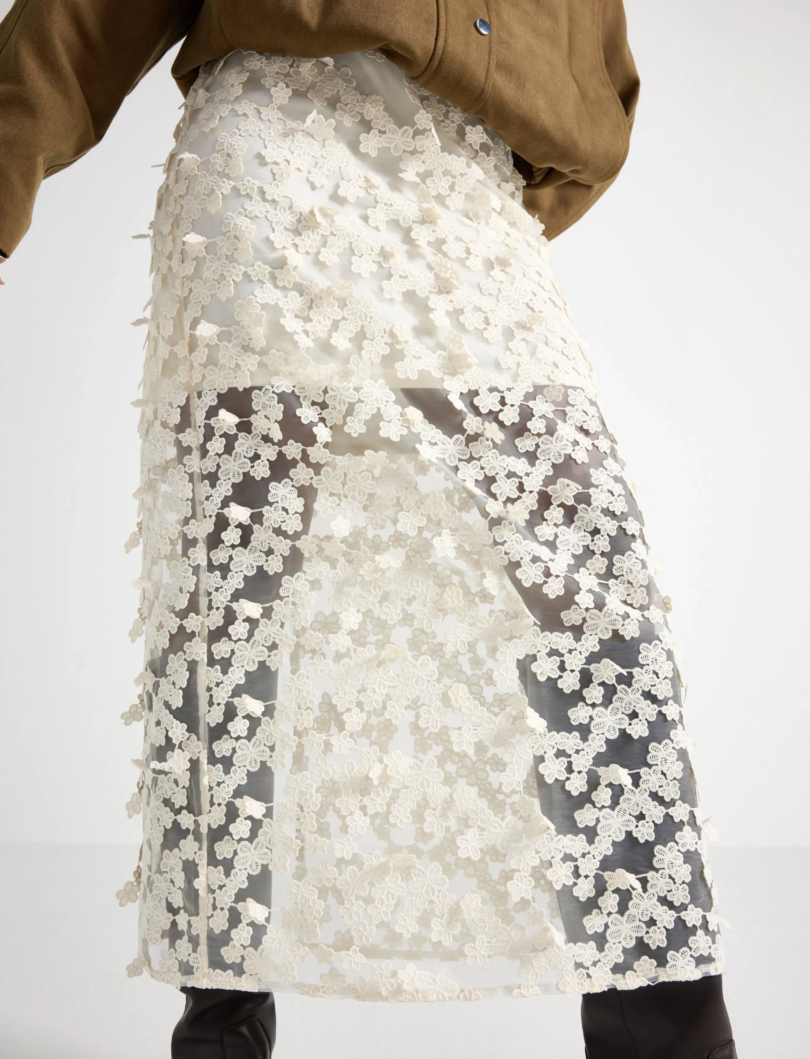Lindex - Skirt Cornelia - off white - 4