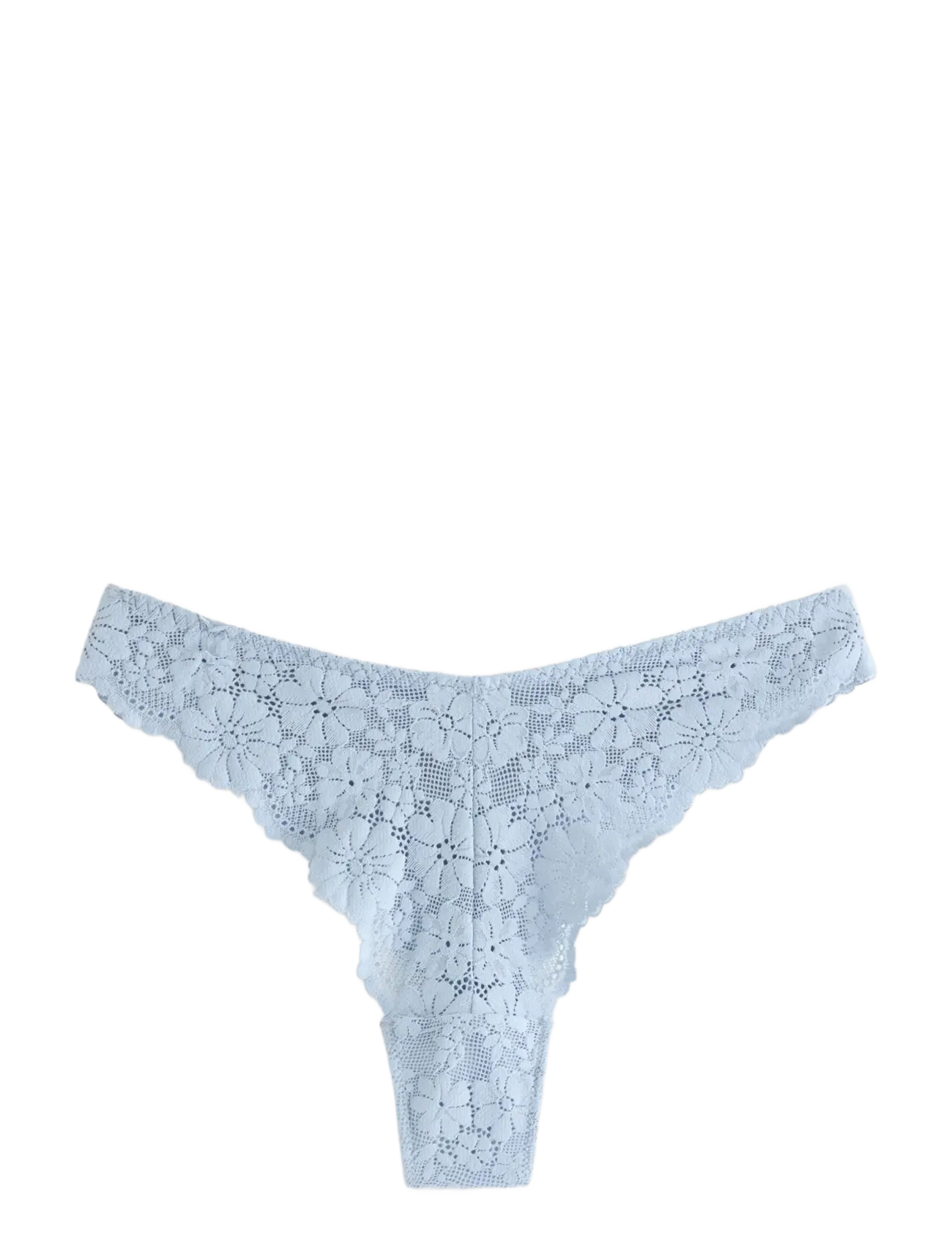 Lindex Thong in lace - Unterwäsche - LIGHT DUSTY BLUE / blue