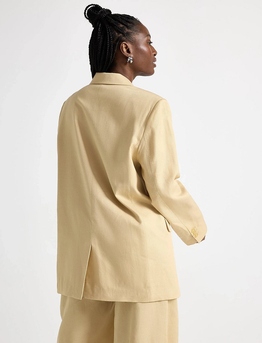 Lindex - Blazer Linda - kaksiriviset bleiserit - dark dusty yellow - 3