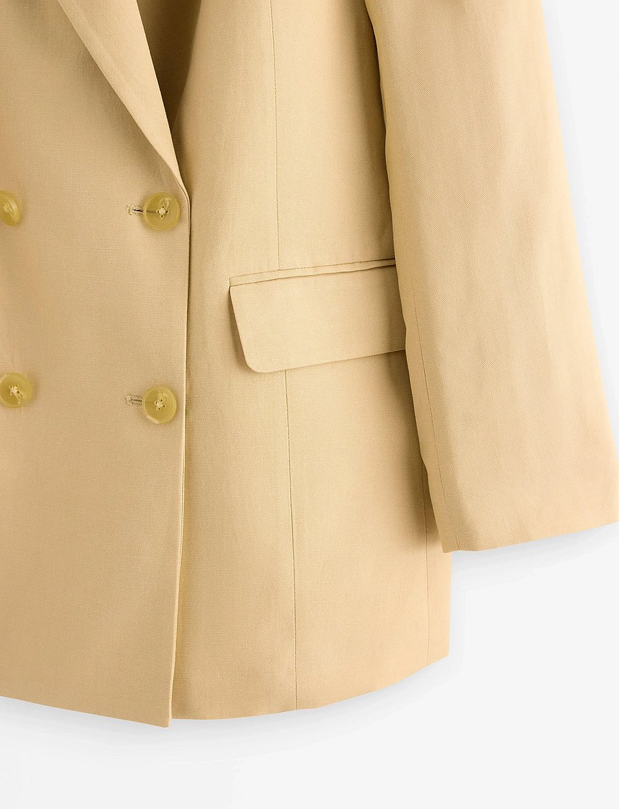 Lindex - Blazer Linda - kaksiriviset bleiserit - dark dusty yellow - 5