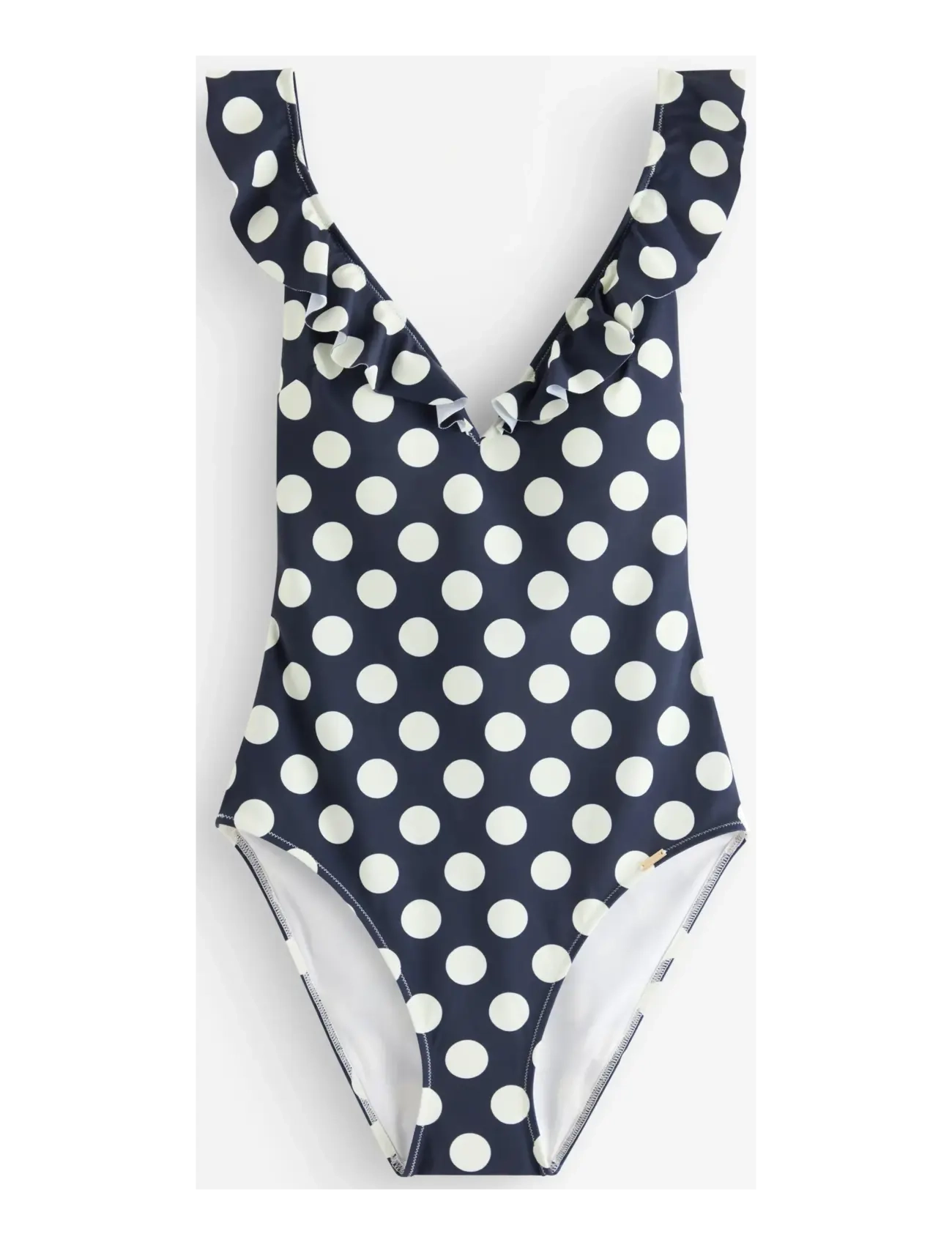 LINDEX Badeanzug With Flounce Navy - XL - Damen