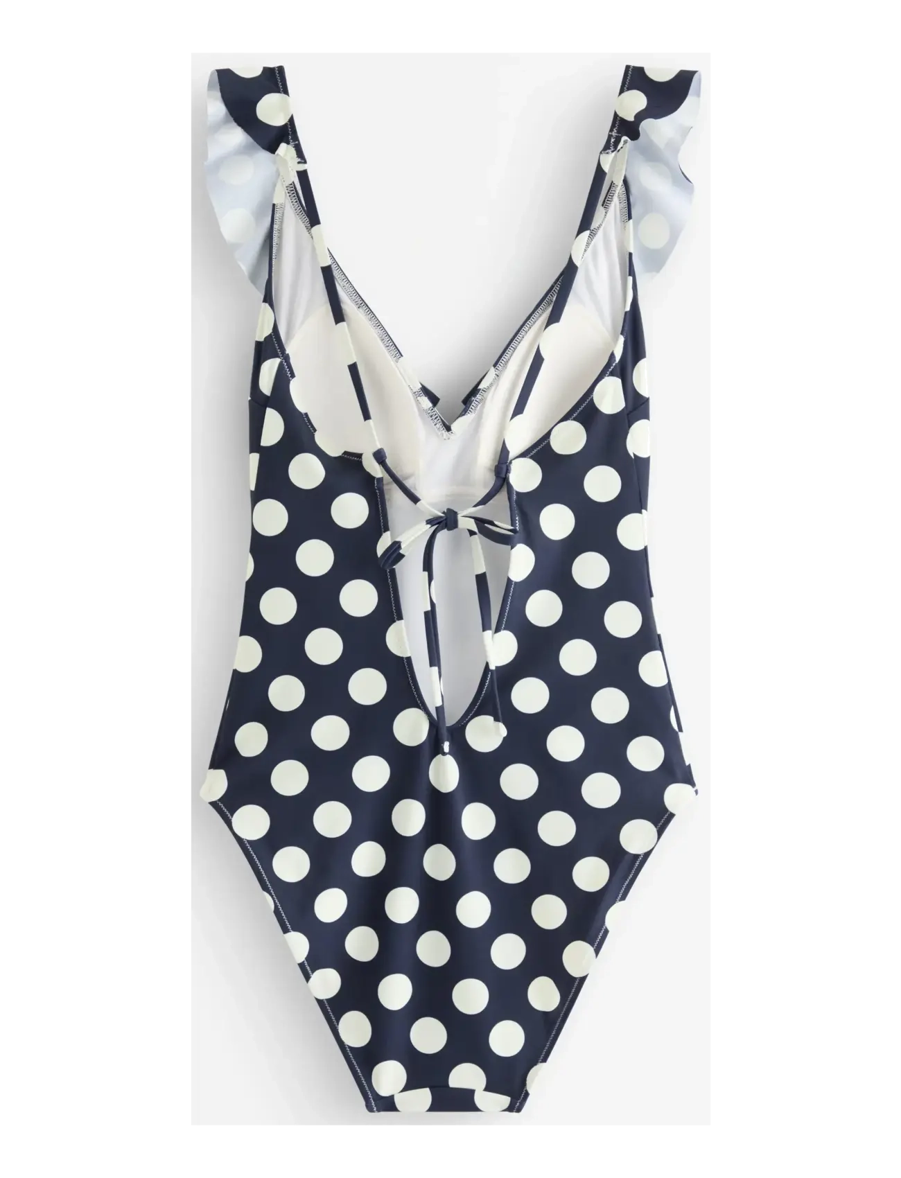 Lindex - Swimsuit with flounce - baddräkter - navy - 2