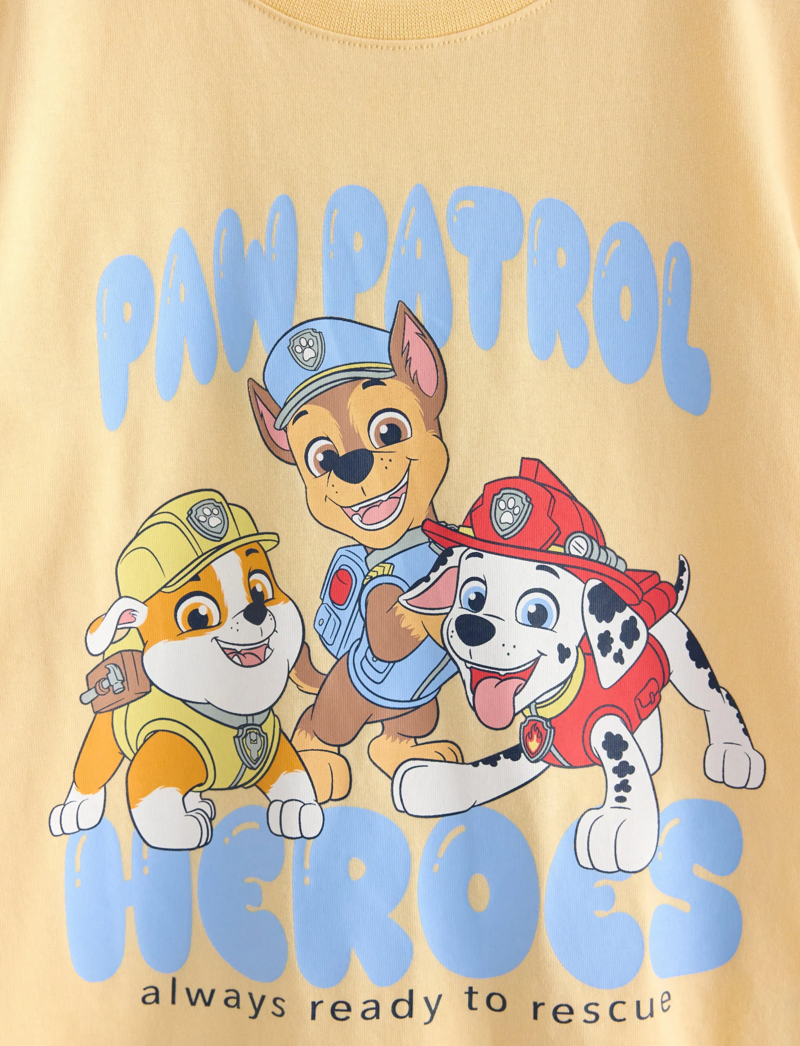 Lindex - Paw Patrol short-sleeved top - kortærmede t-shirts - light dusty yellow - 5