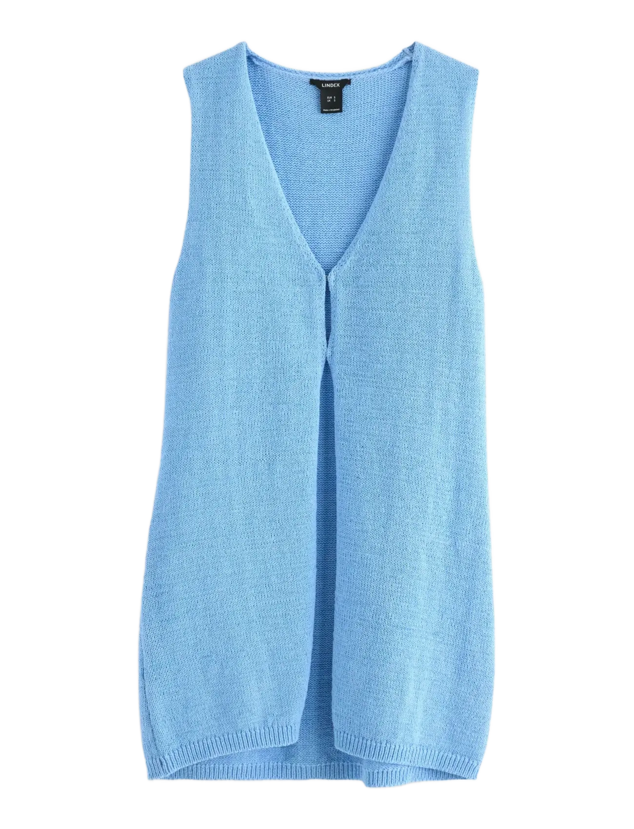 LINDEX Fine-Knit Vest Blau - XL - Damen
