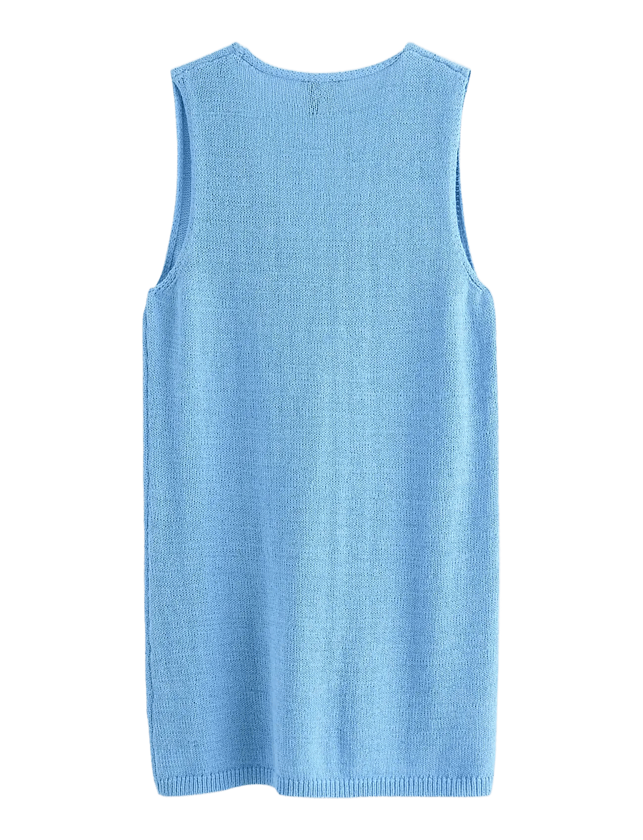 Lindex - Fine-knit vest - knitted vests - light blue - 2