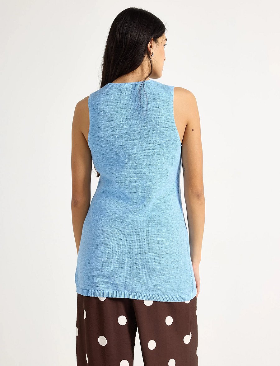Lindex - Fine-knit vest - knitted vests - light blue - 3