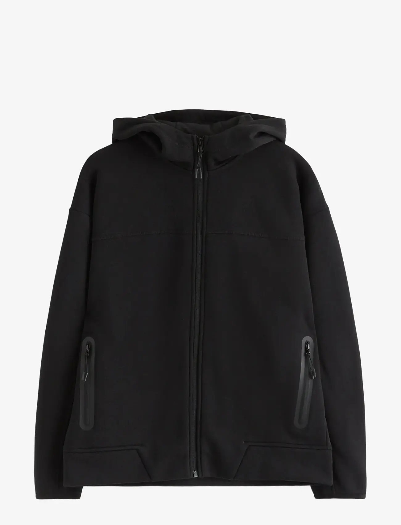 Lindex - Hoodie with brushed inside - hættetrøjer - black - 1