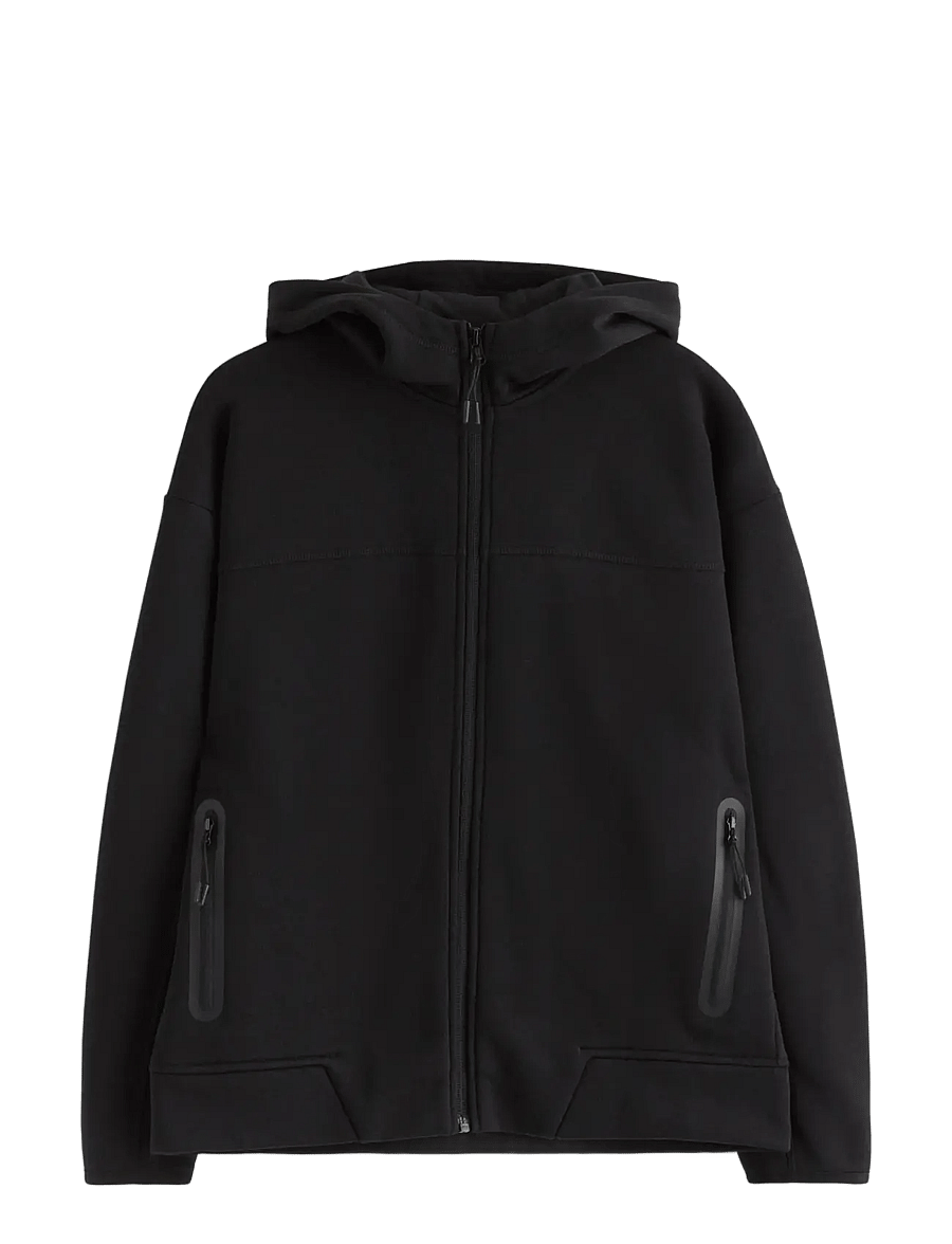Lindex - Hoodie with brushed inside - džemperi ar kapuci - black - 1