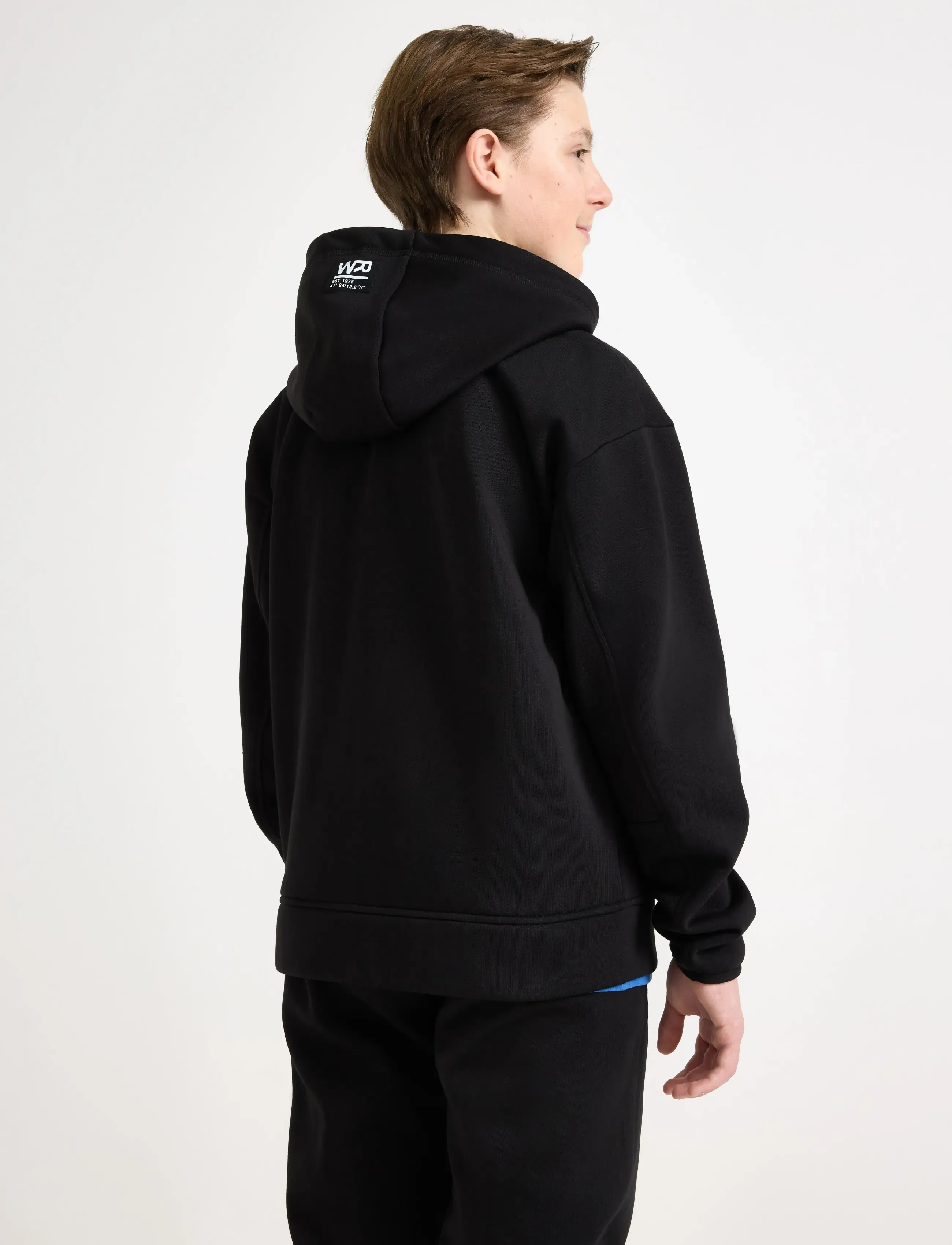 Lindex - Hoodie with brushed inside - džemperi ar kapuci - black - 3