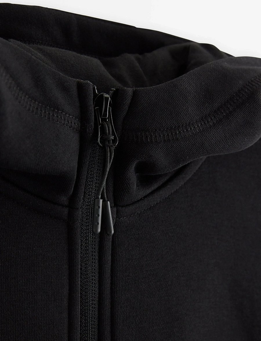 Lindex - Hoodie with brushed inside - hættetrøjer - black - 5
