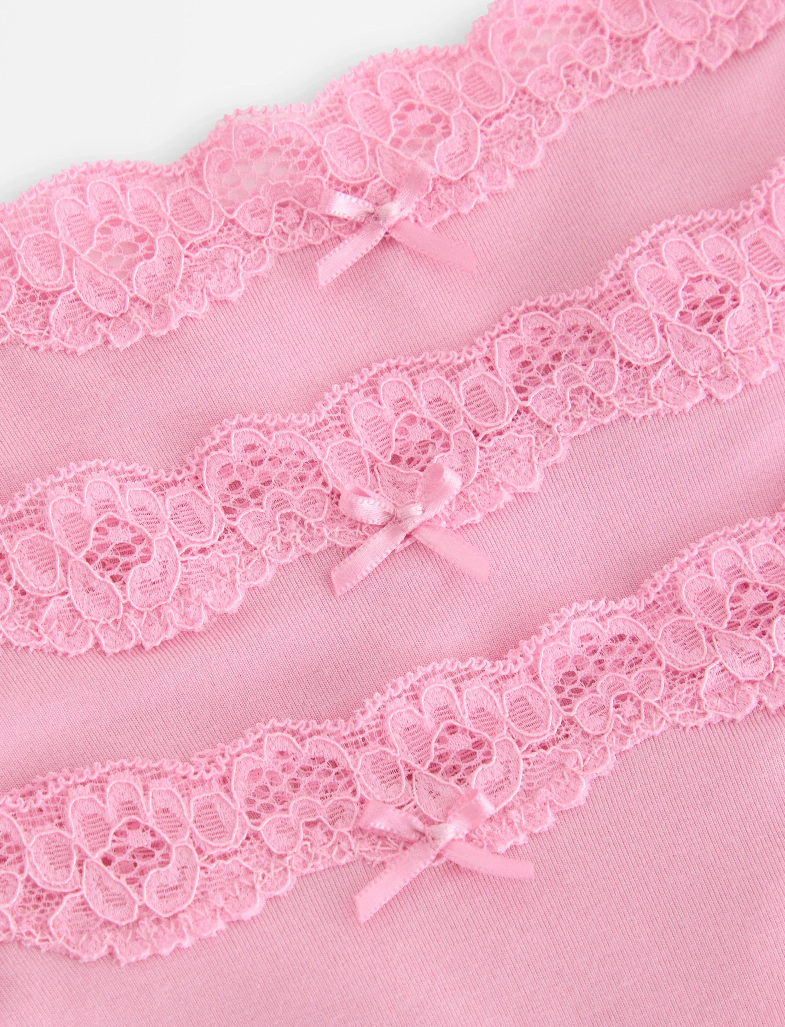 Lindex - Brief thong reg WILMA tencel 3 - strings - pink - 2