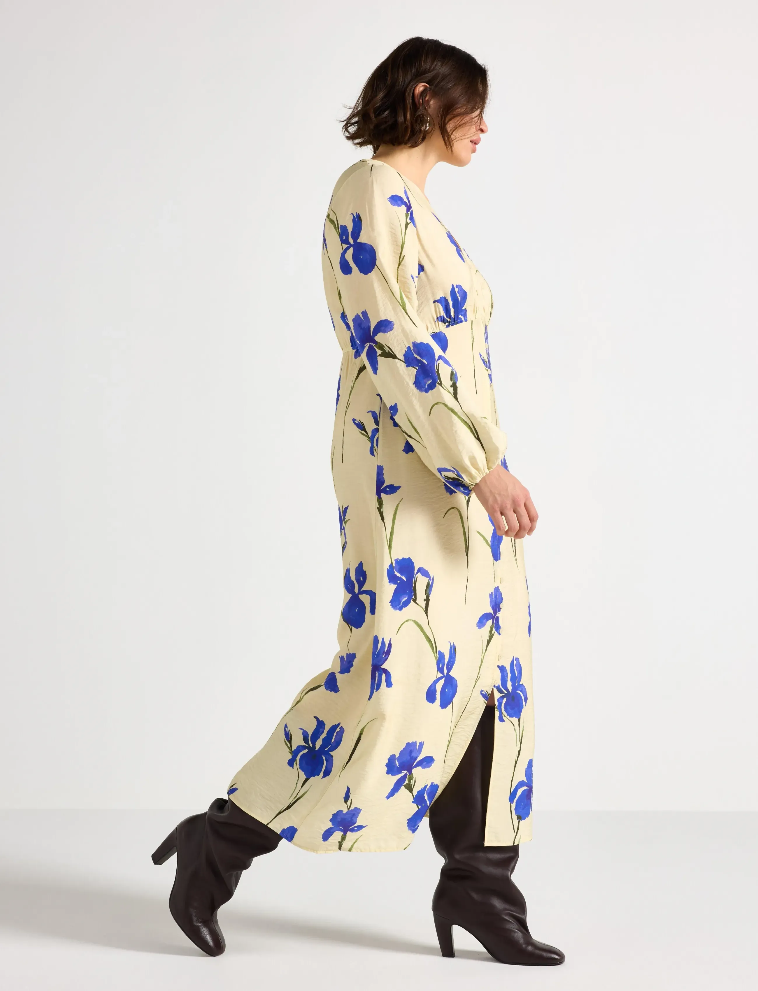 Lindex Dress Carina, XS, Dresses, Blau - Knee-length & Midi, Frauen