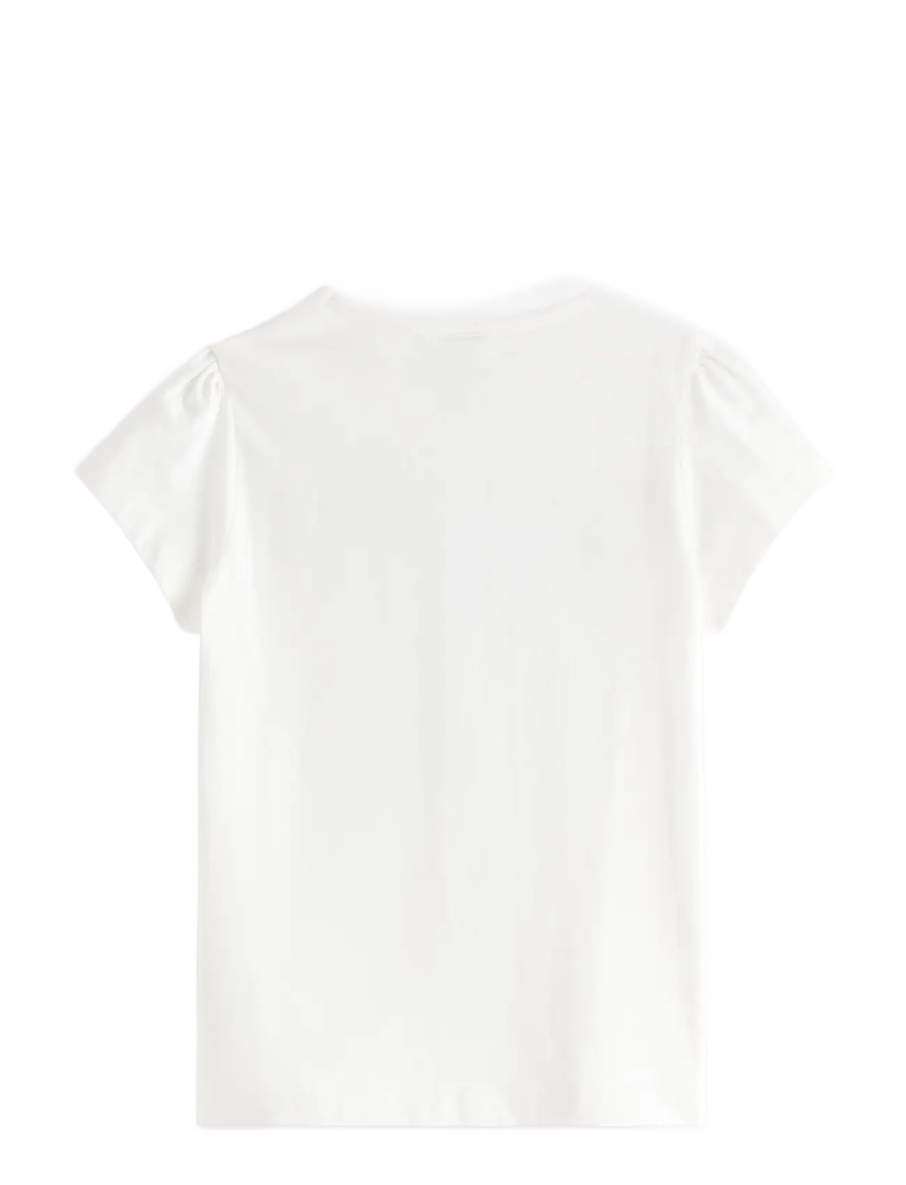 Lindex - Short-sleeved top with reversible sequins motif - kurzärmelige - light dusty white - 1
