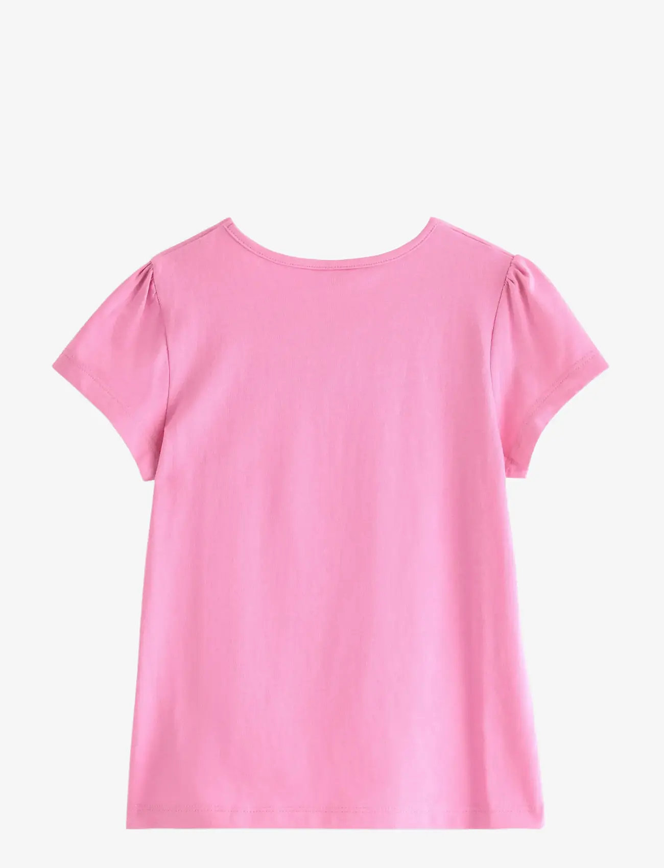 Lindex - Short-sleeved top with reversible sequins motif - kortærmede t-shirts - pink - 2