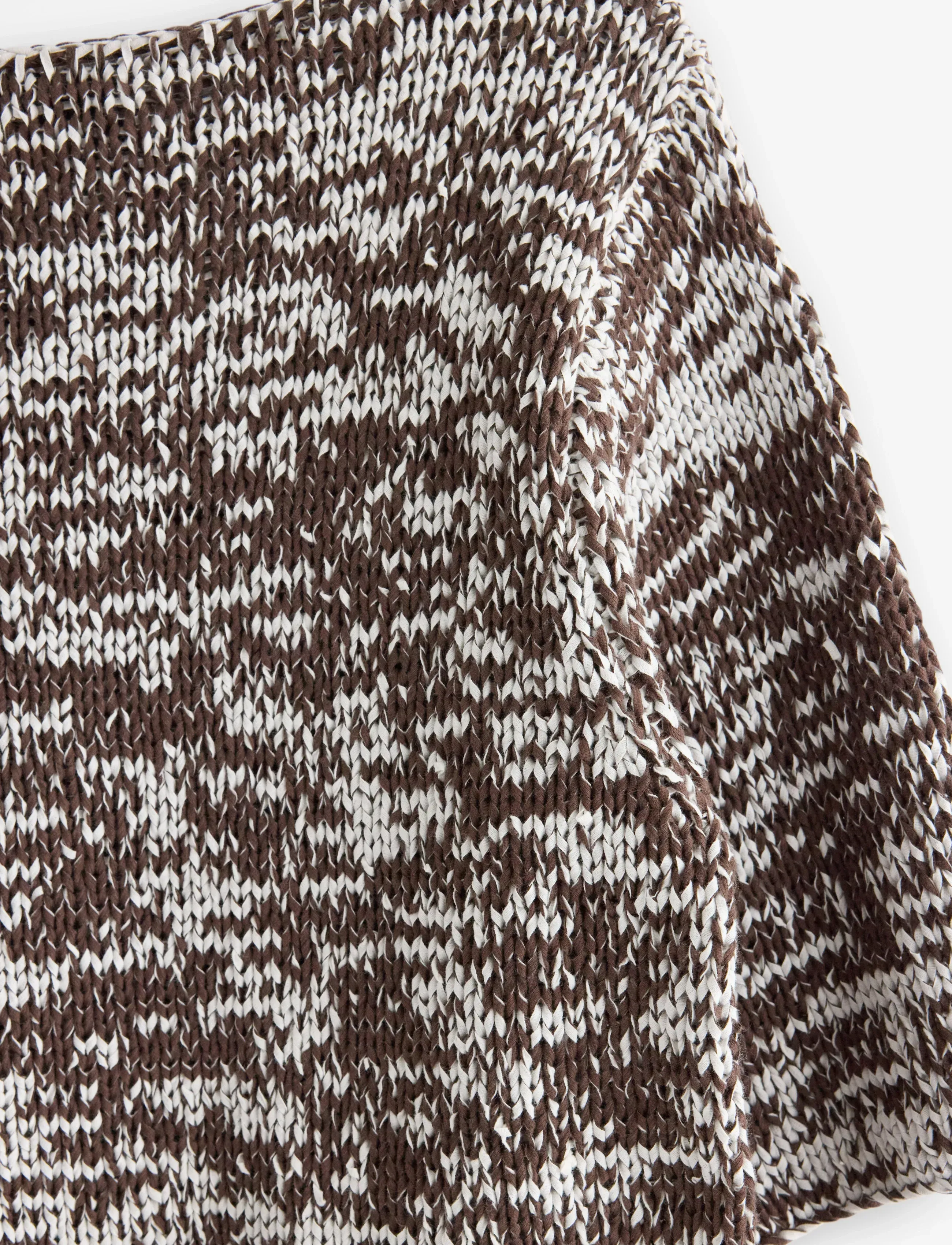 Lindex - Knitted top - strikkegensere - dark dusty brown - 4