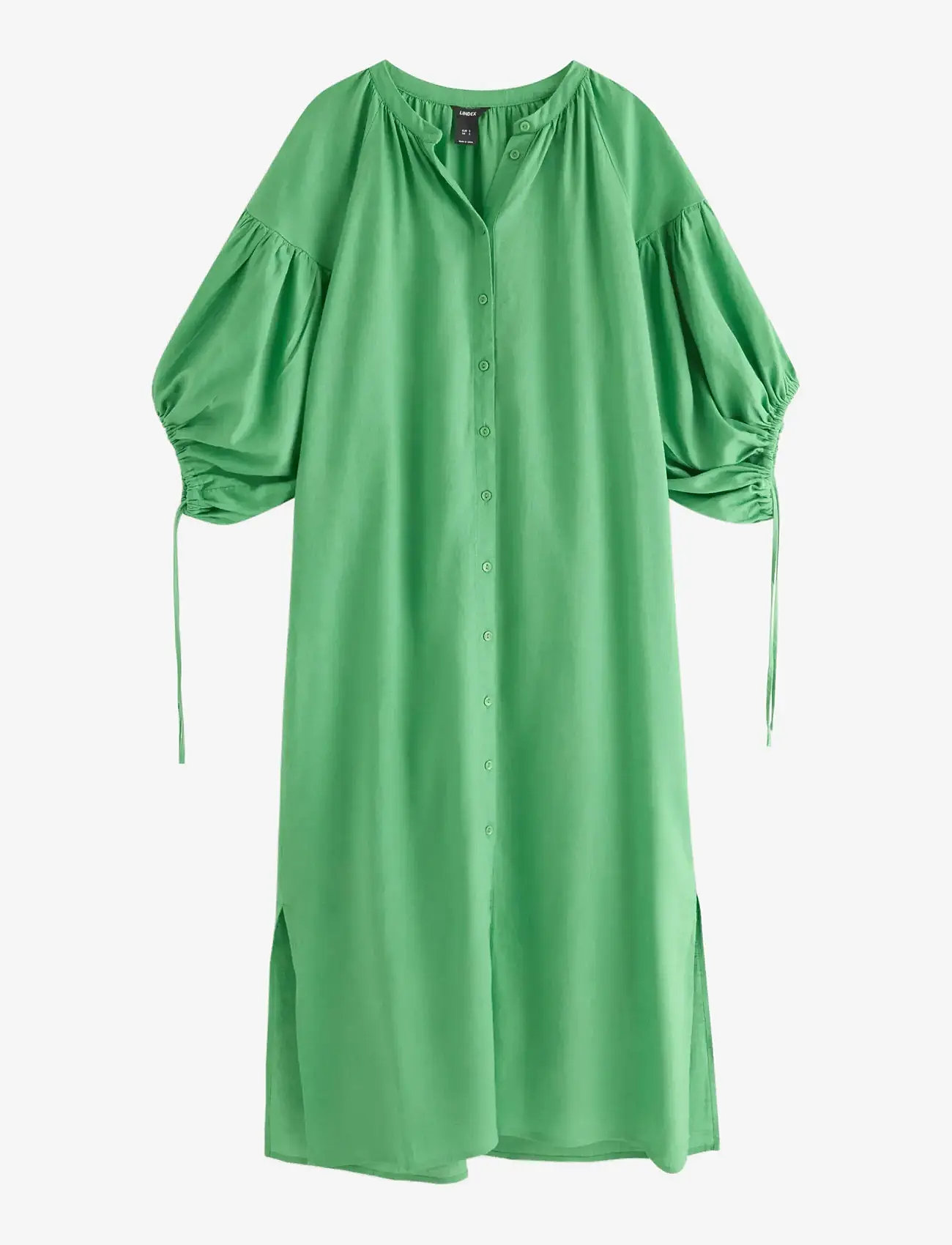 Lindex - Midi dress in linen blend - suvekleidid - green - 1