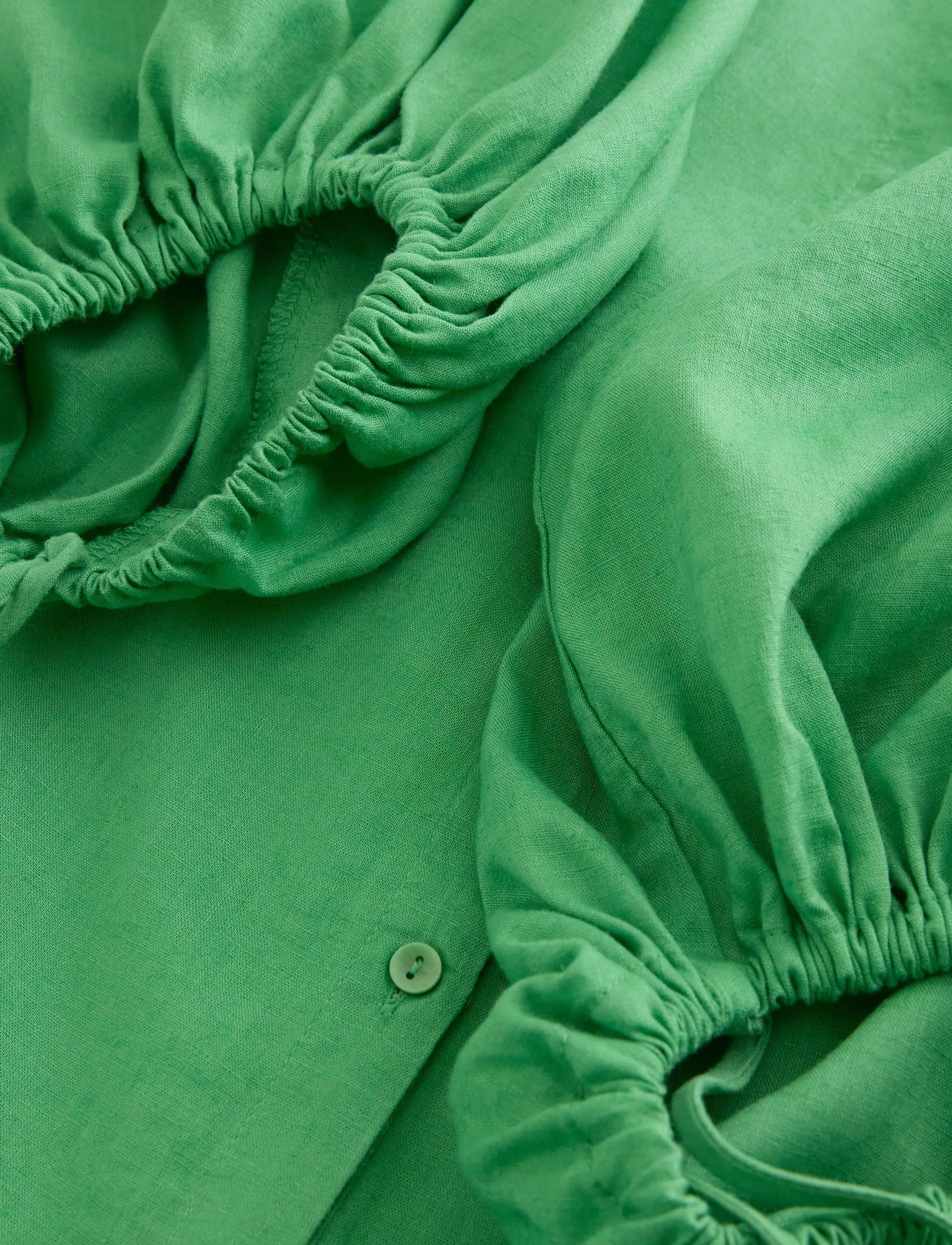 Lindex - Midi dress in linen blend - sommarklänningar - green - 5