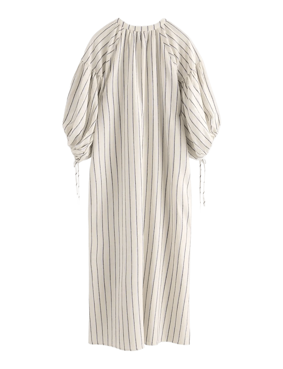 Lindex - Midi dress in linen blend - sommarklänningar - off white - 2