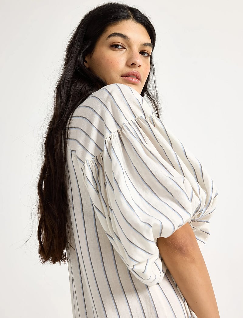 Lindex - Midi dress in linen blend - suvekleidid - off white - 4