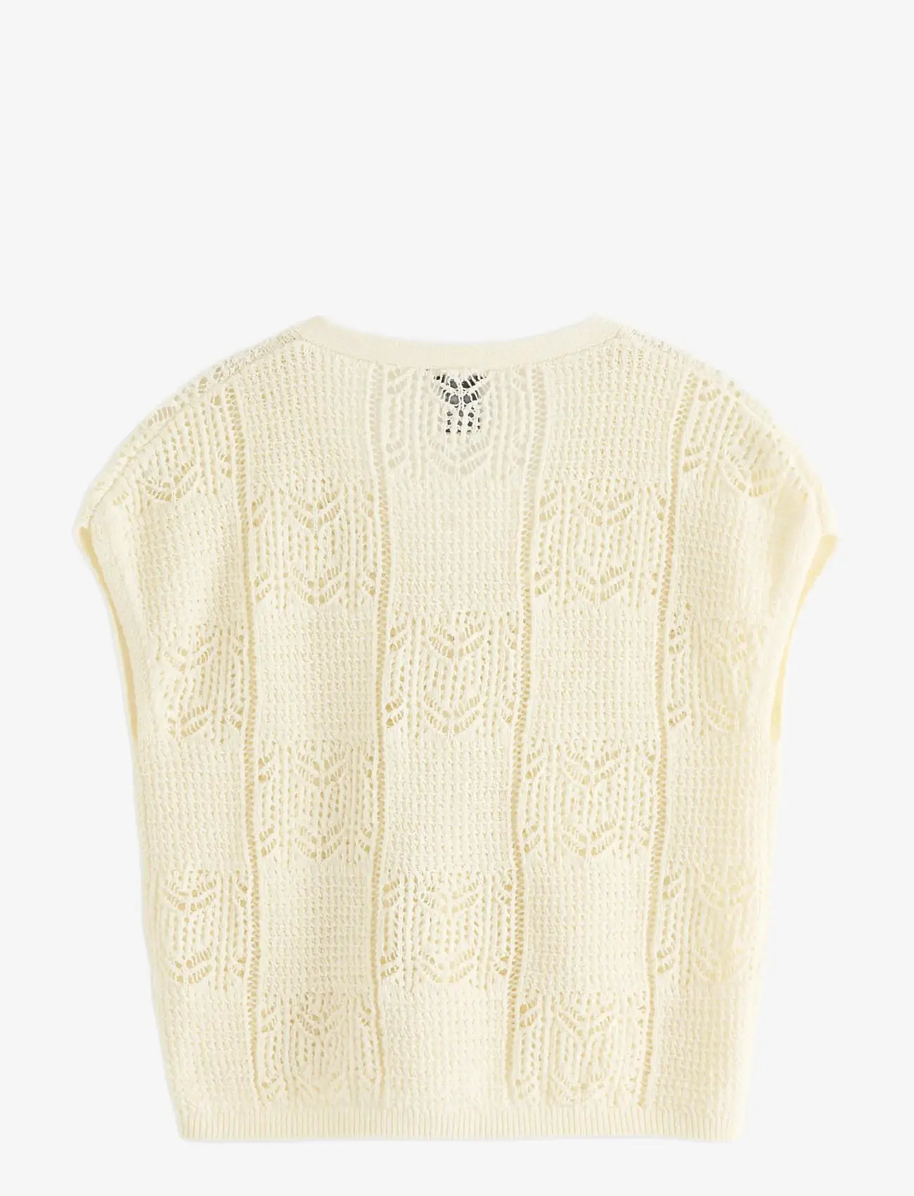 Lindex - Sleeveless cardigan - gestrickte westen - off white - 2