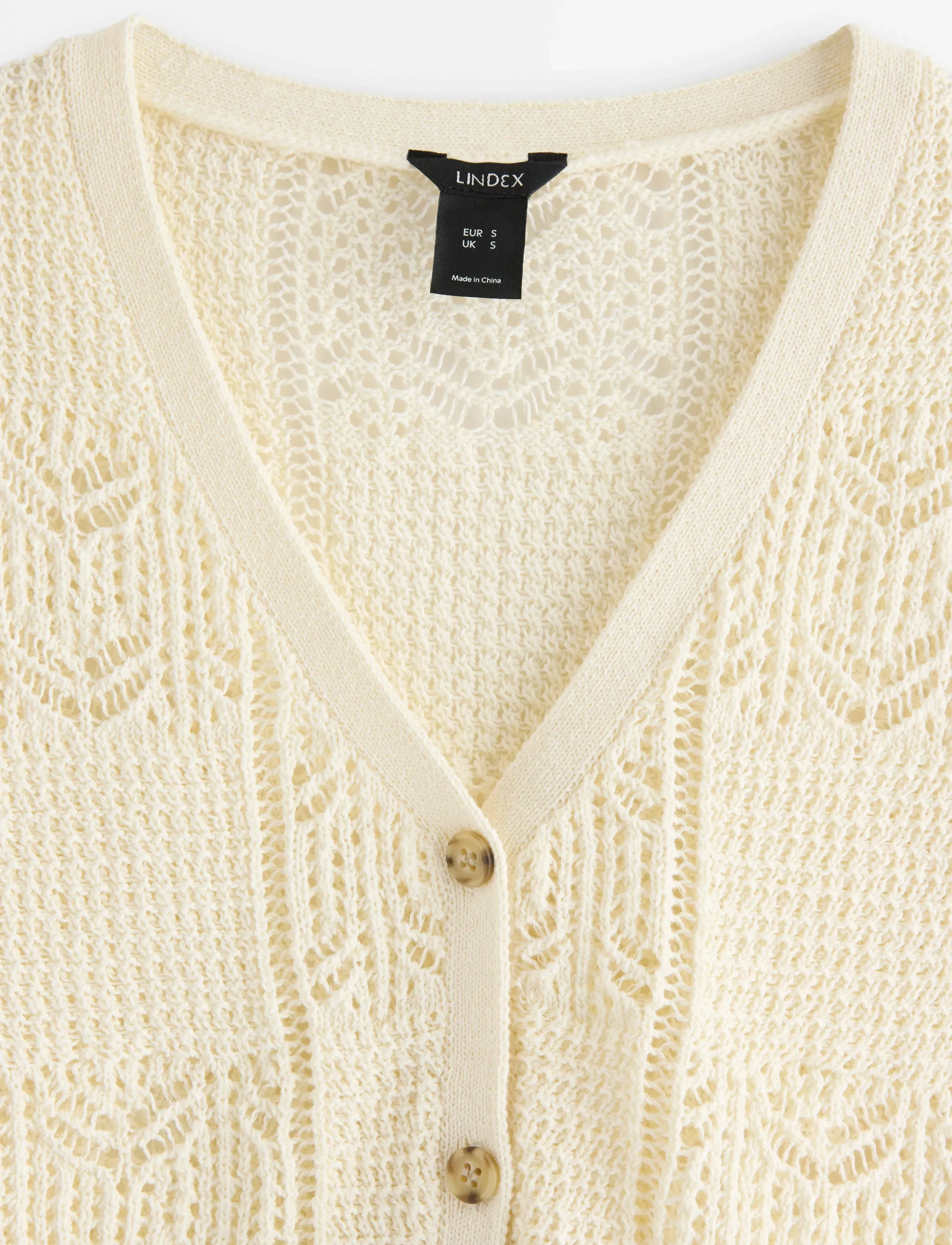Lindex - Sleeveless cardigan - knitted vests - off white - 5