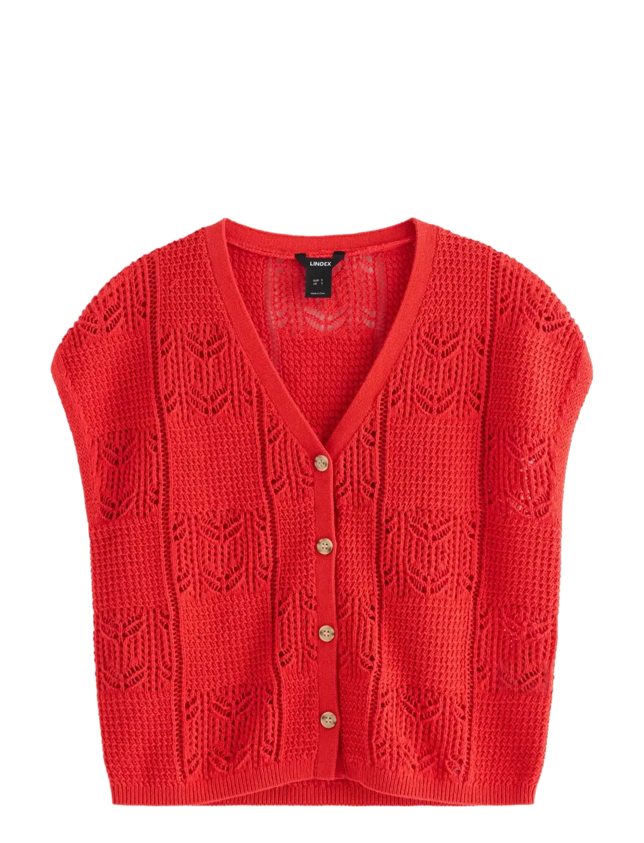 LINDEX Ärmellos Cardigan Rot - L - Damen