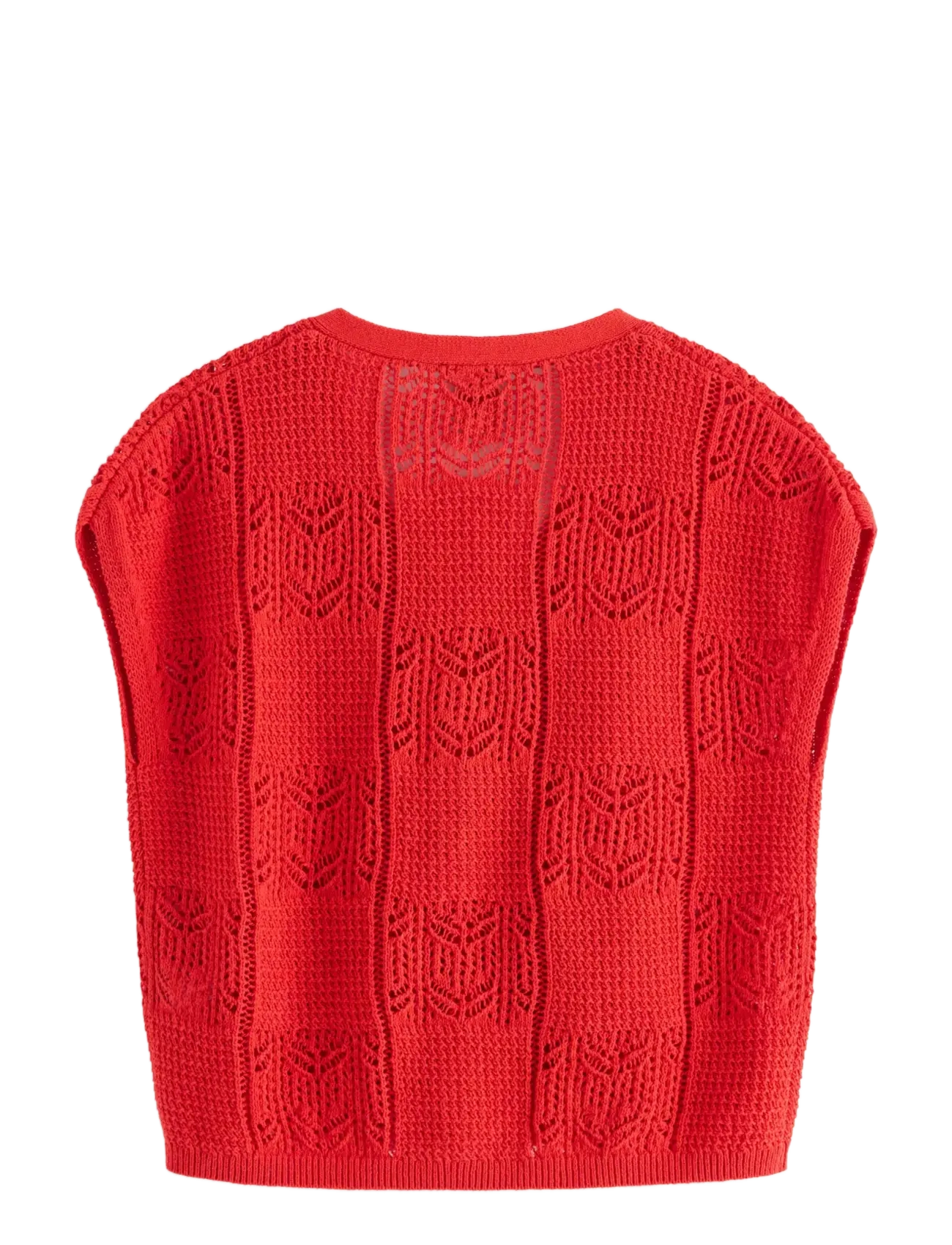 Lindex - Sleeveless cardigan - knitted vests - red - 2