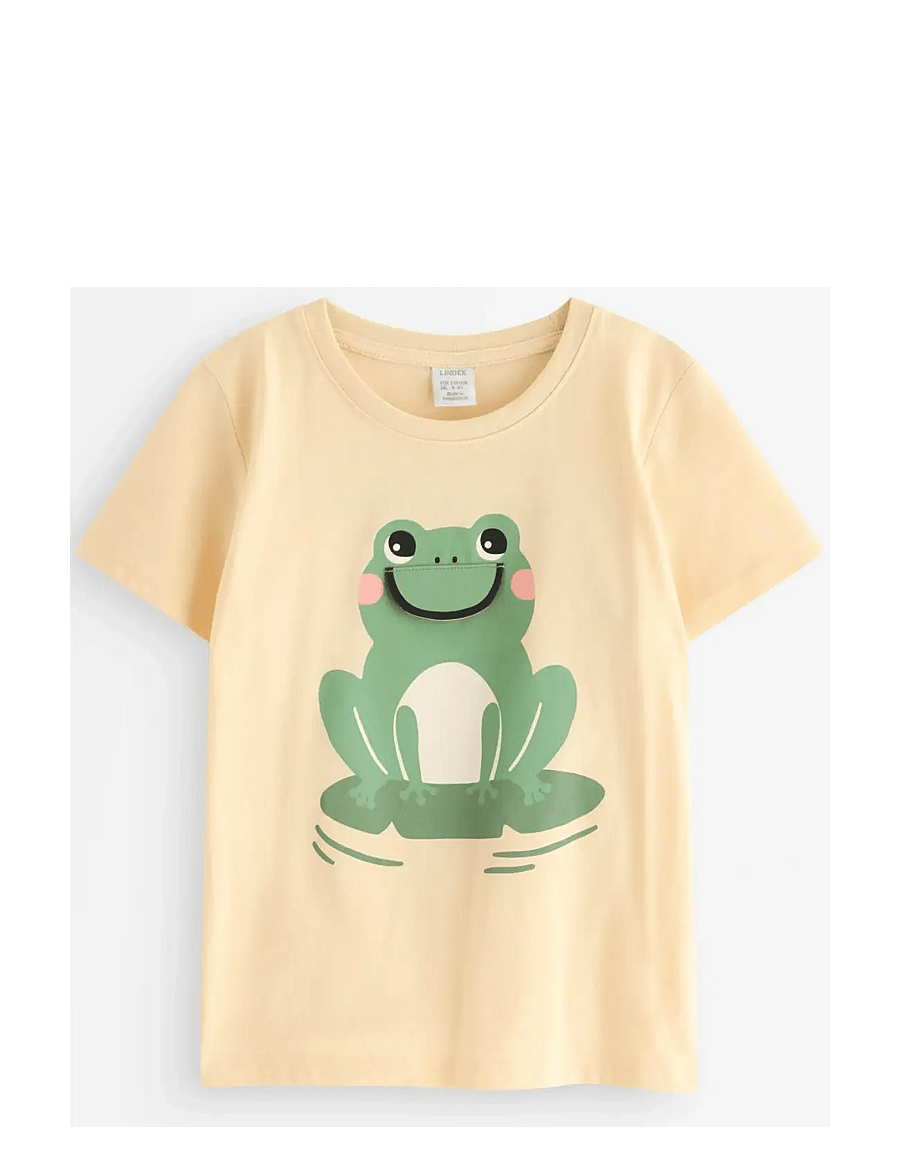 Lindex - T-shirt - kurzärmelige - light dusty yellow - 1