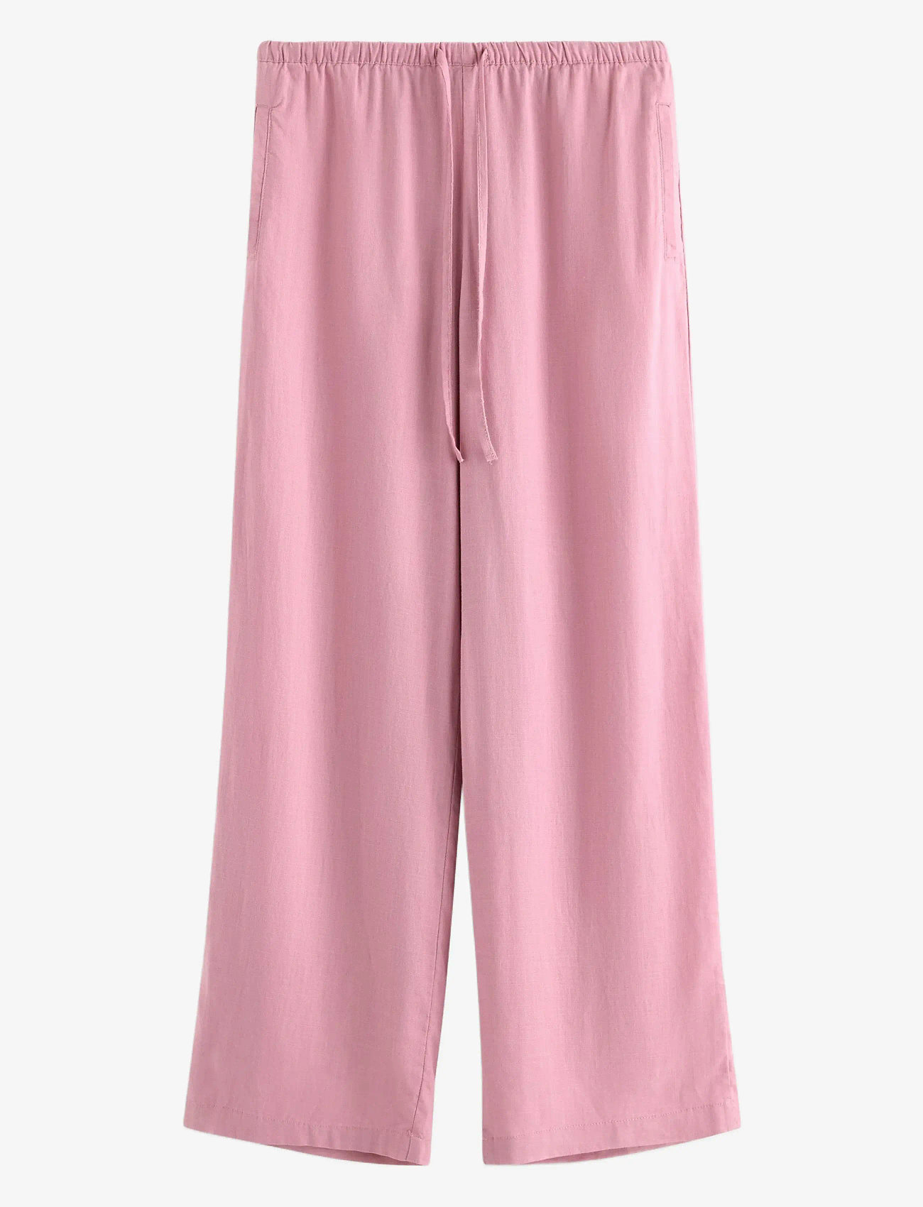 Lindex - Wide trousers in linen blend - wide leg trousers - light dusty pink - 1